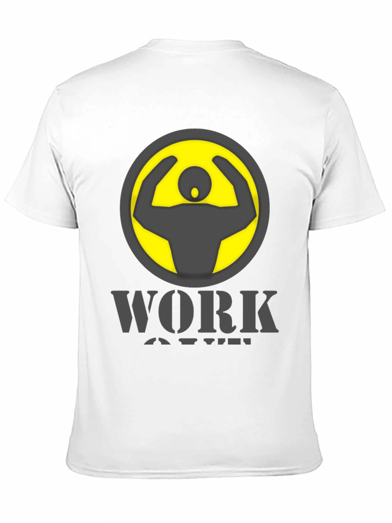Work Out Graphic Print Crew Neck T-Shirt