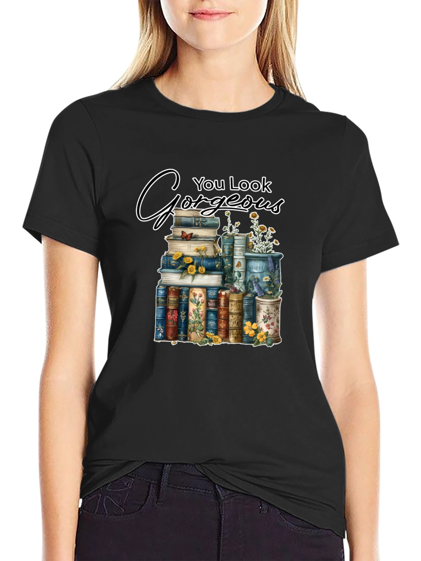 Gorgeous Book Stack T-Shirt