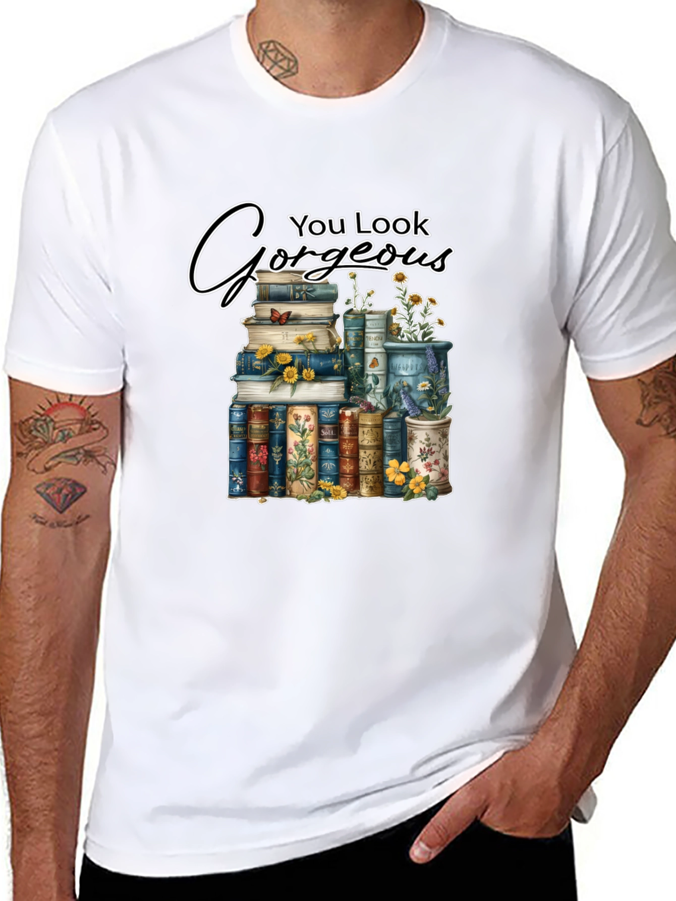 Gorgeous Book Stack T-Shirt