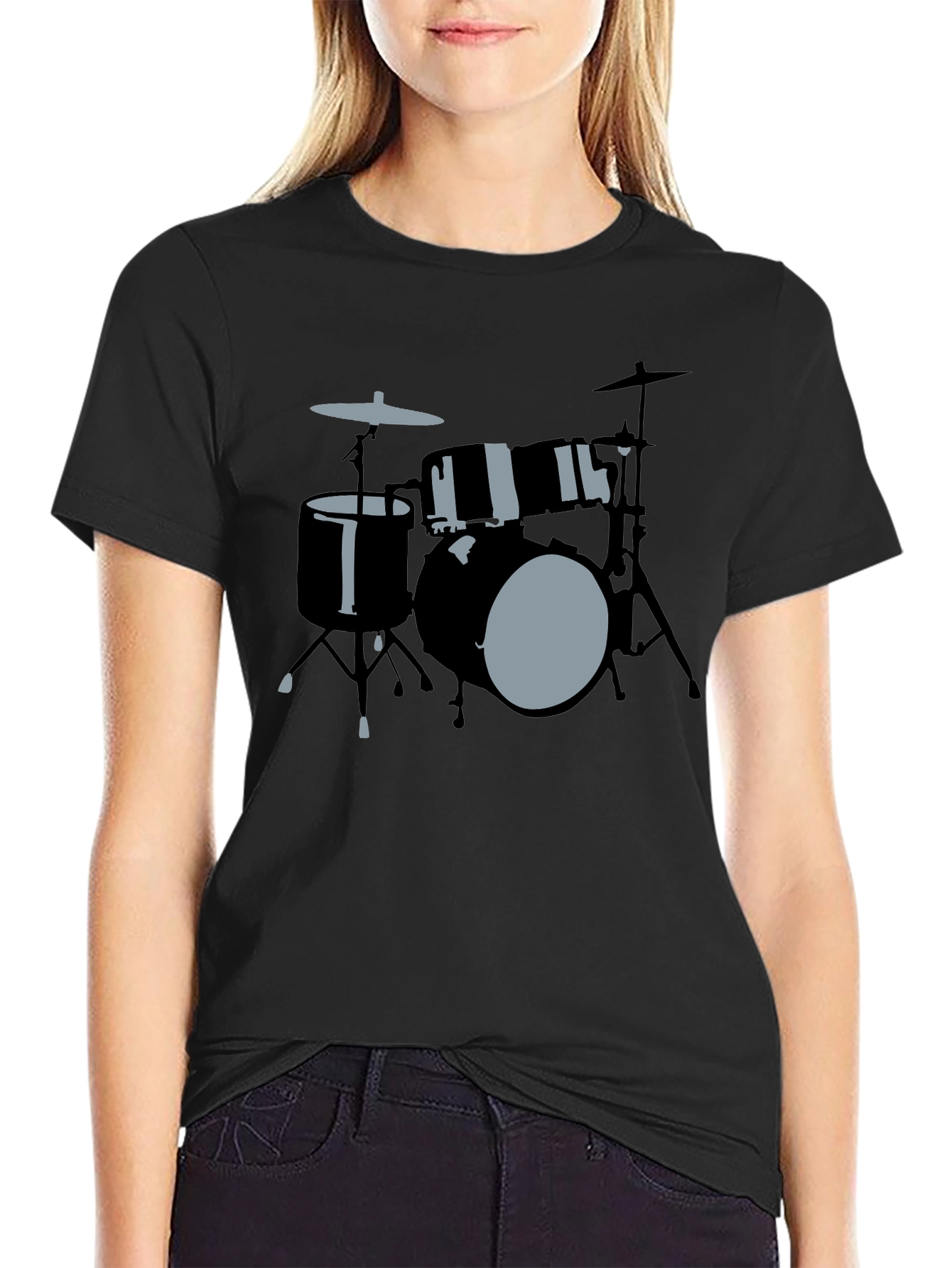 Drum Kit Graphic Tee - Musicians Style