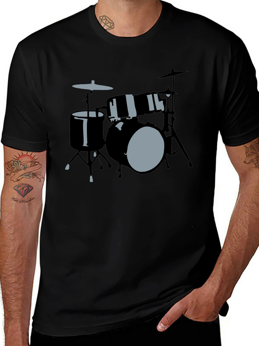 Drum Kit Graphic Tee - Musicians Style