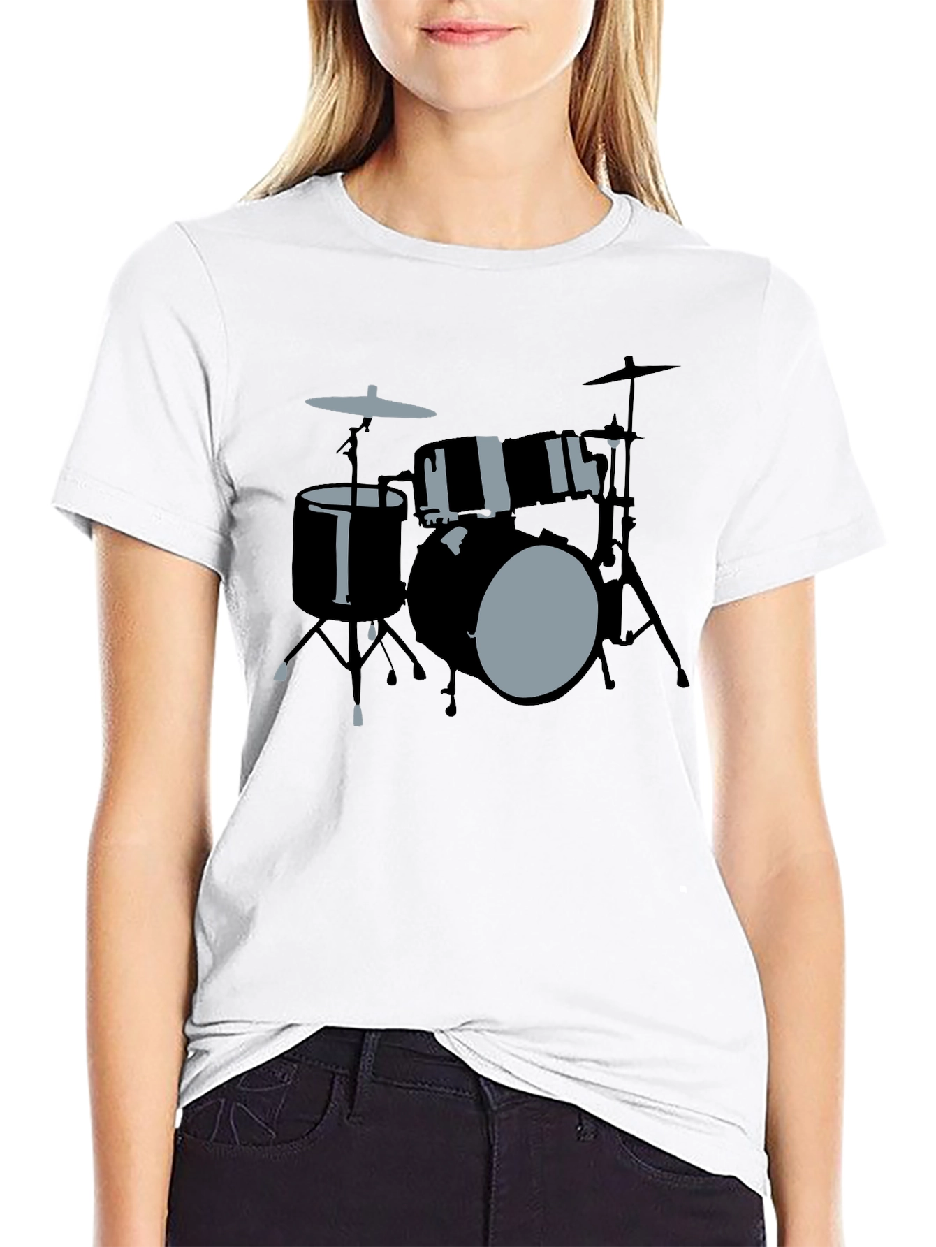 Drum Kit Graphic Tee - Musicians Style