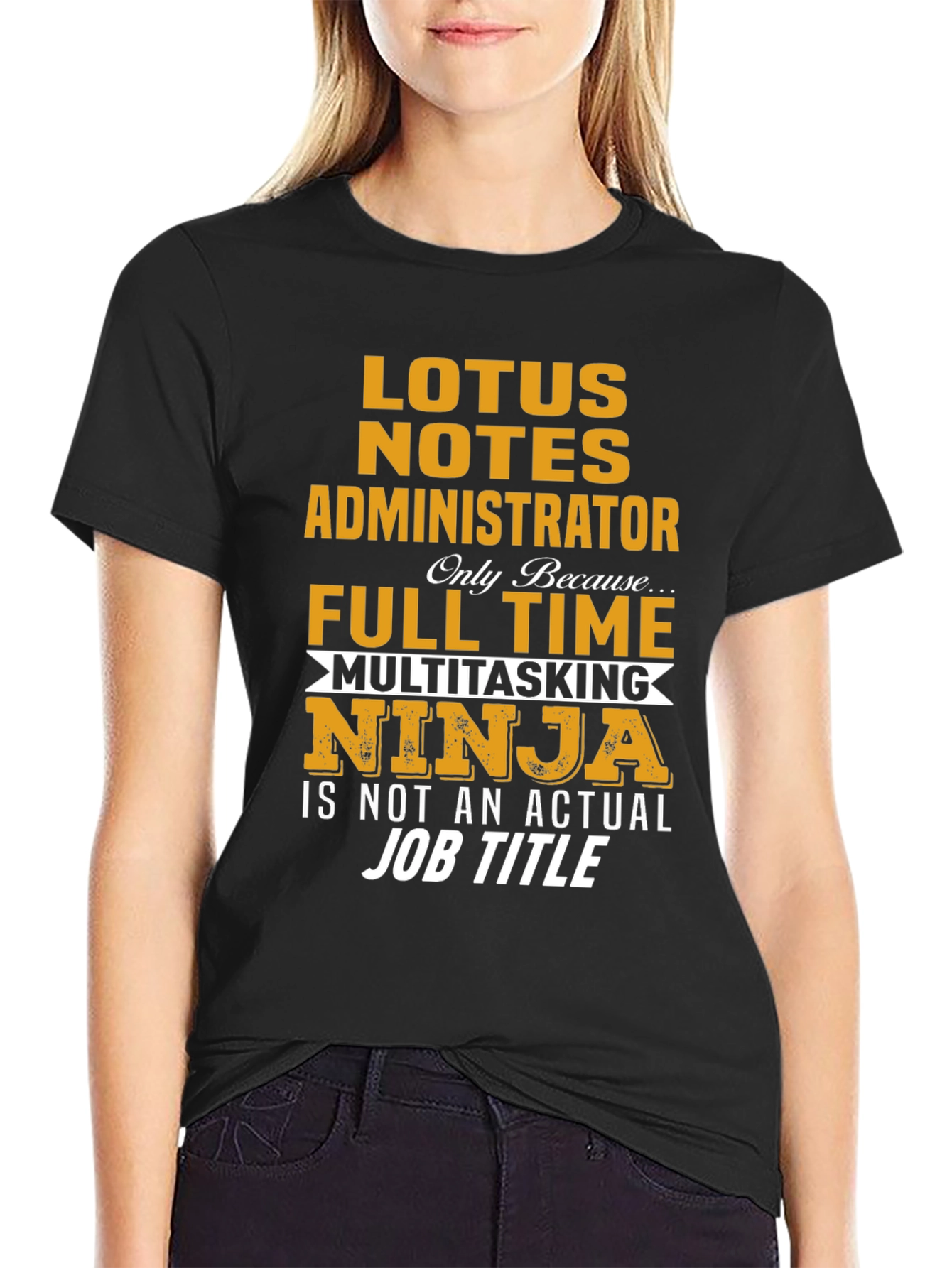 Lotus Notes Administrator Full Time Ninja T-Shirt