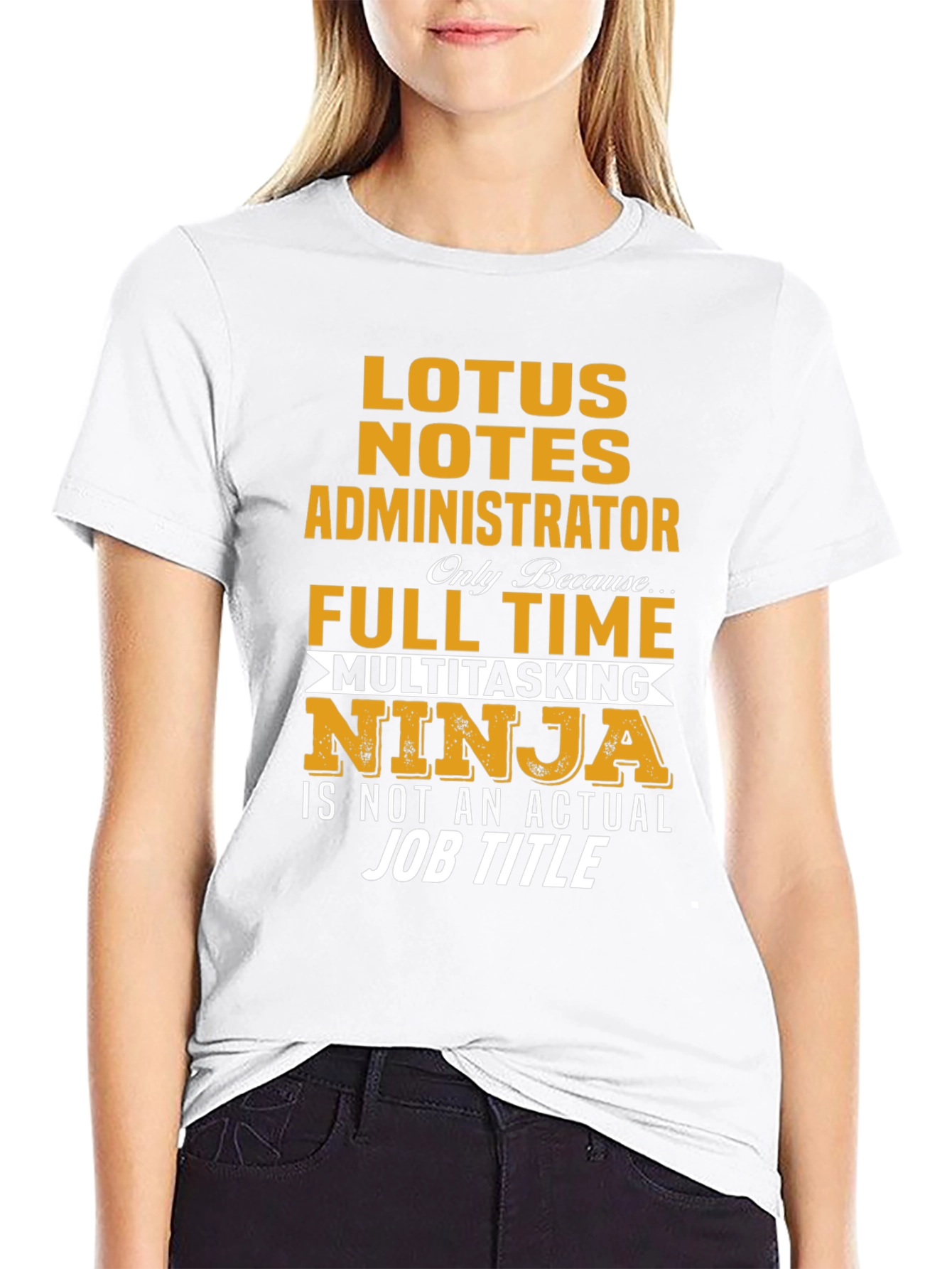 Lotus Notes Administrator Full Time Ninja T-Shirt