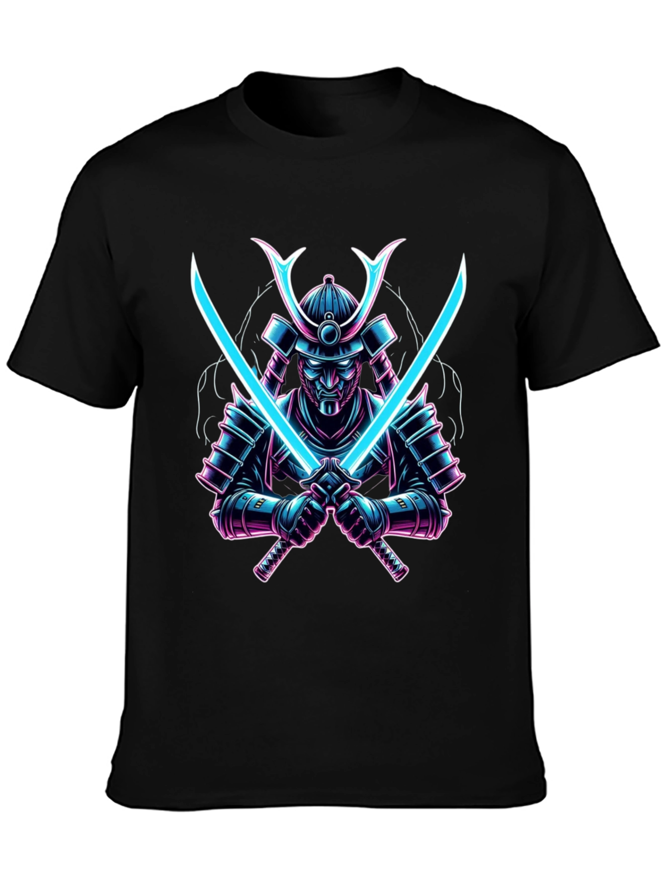 Samurai Warrior Graphic Tee - Black