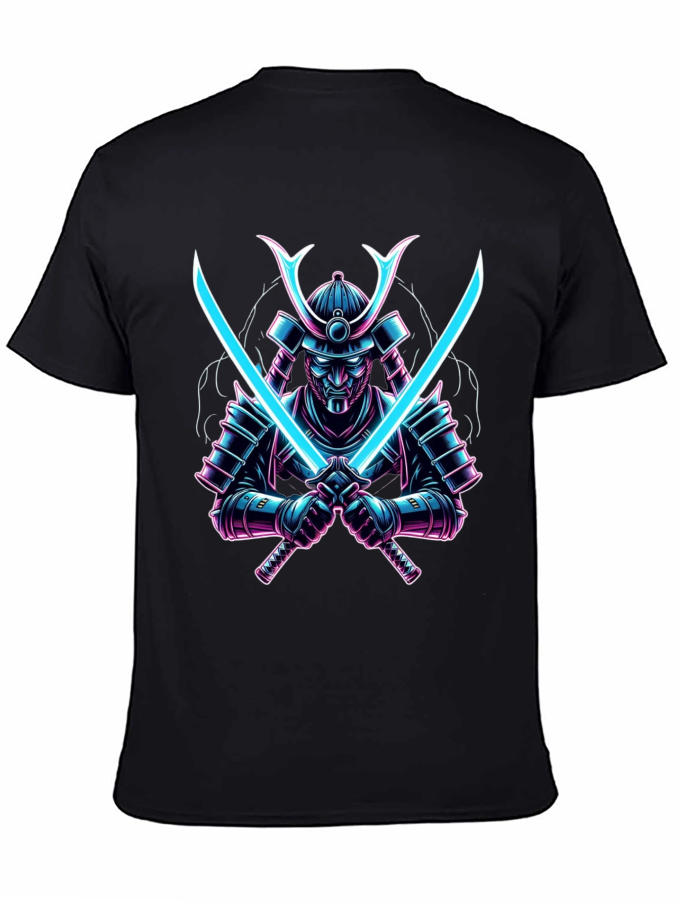 Samurai Warrior Graphic Tee - Black