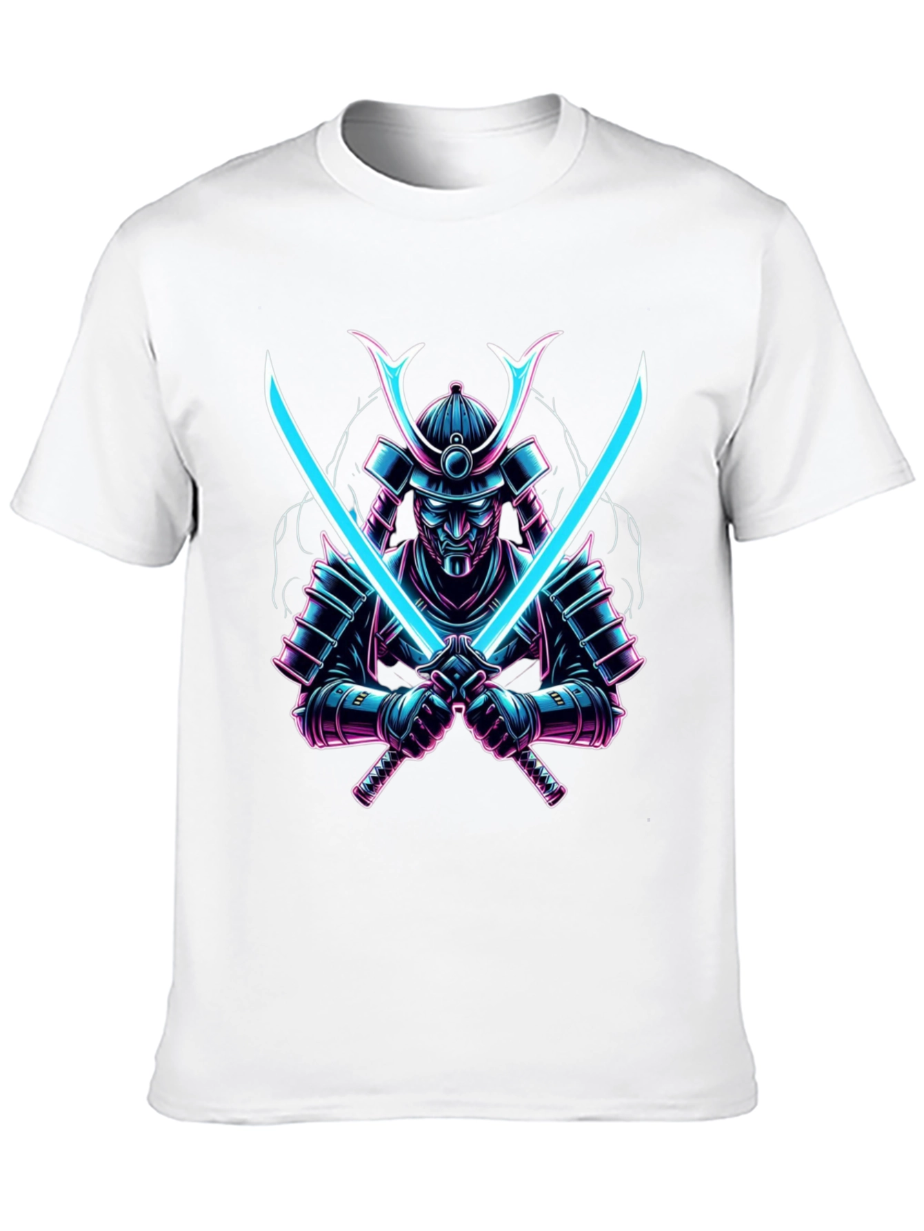 Samurai Warrior Graphic Tee - Black