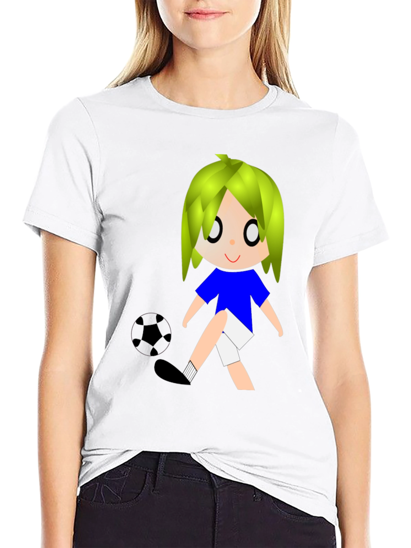 Cartoon Soccer Player T-Shirt