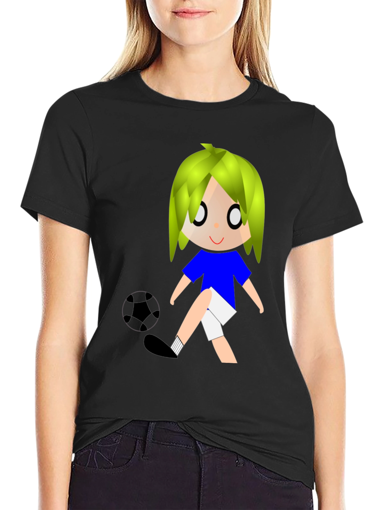 Cartoon Soccer Player T-Shirt