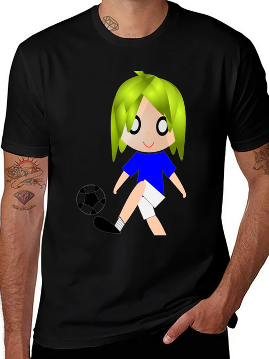 Cartoon Soccer Player T-Shirt