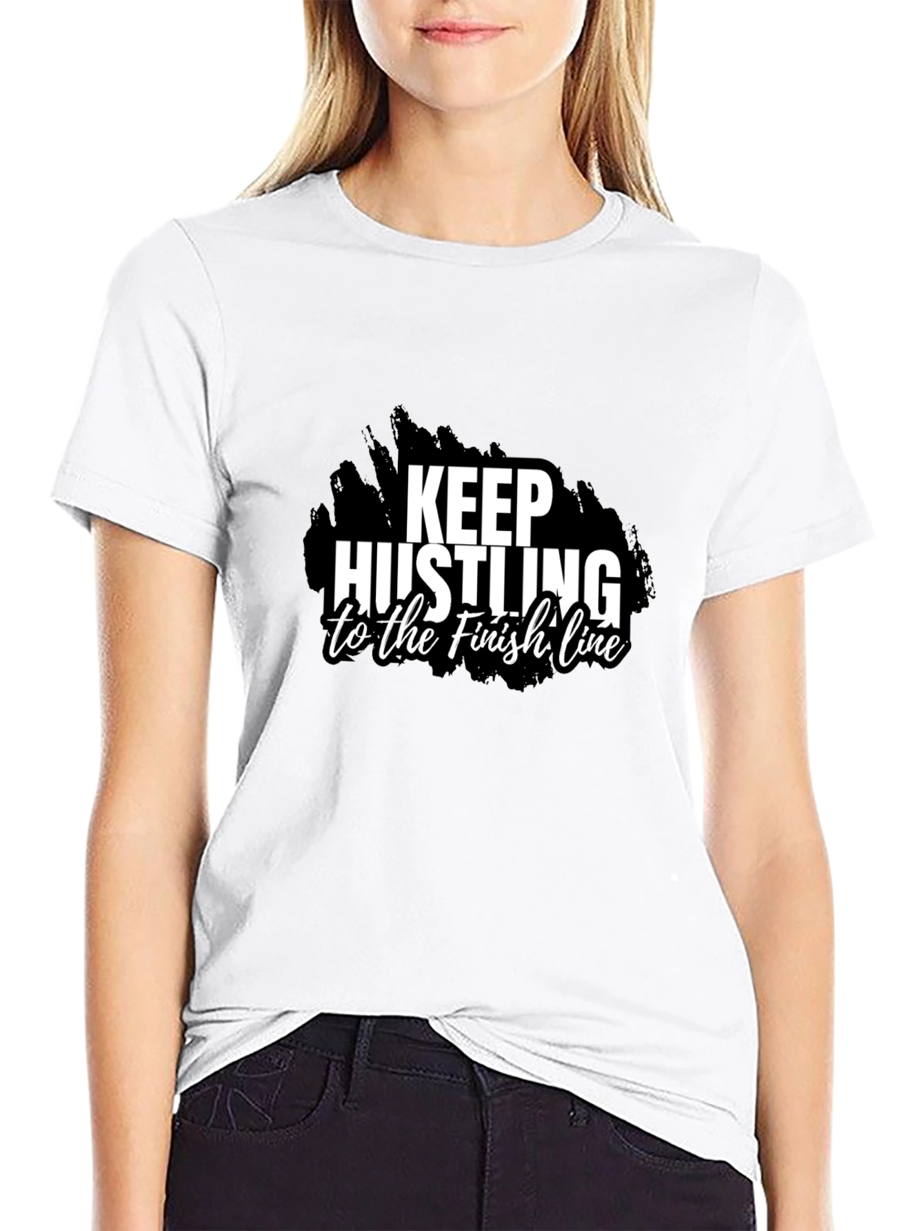 Keep Hustling T-Shirt Black Graphic Tee