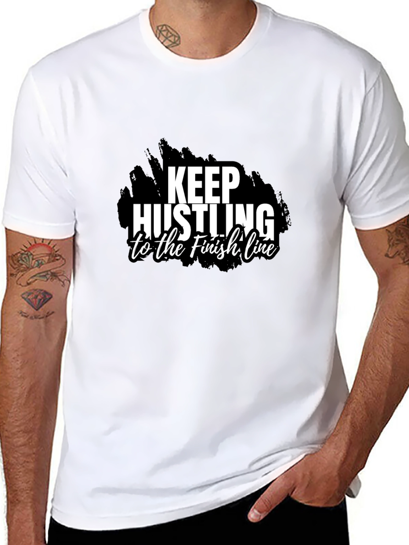 Keep Hustling T-Shirt Black Graphic Tee
