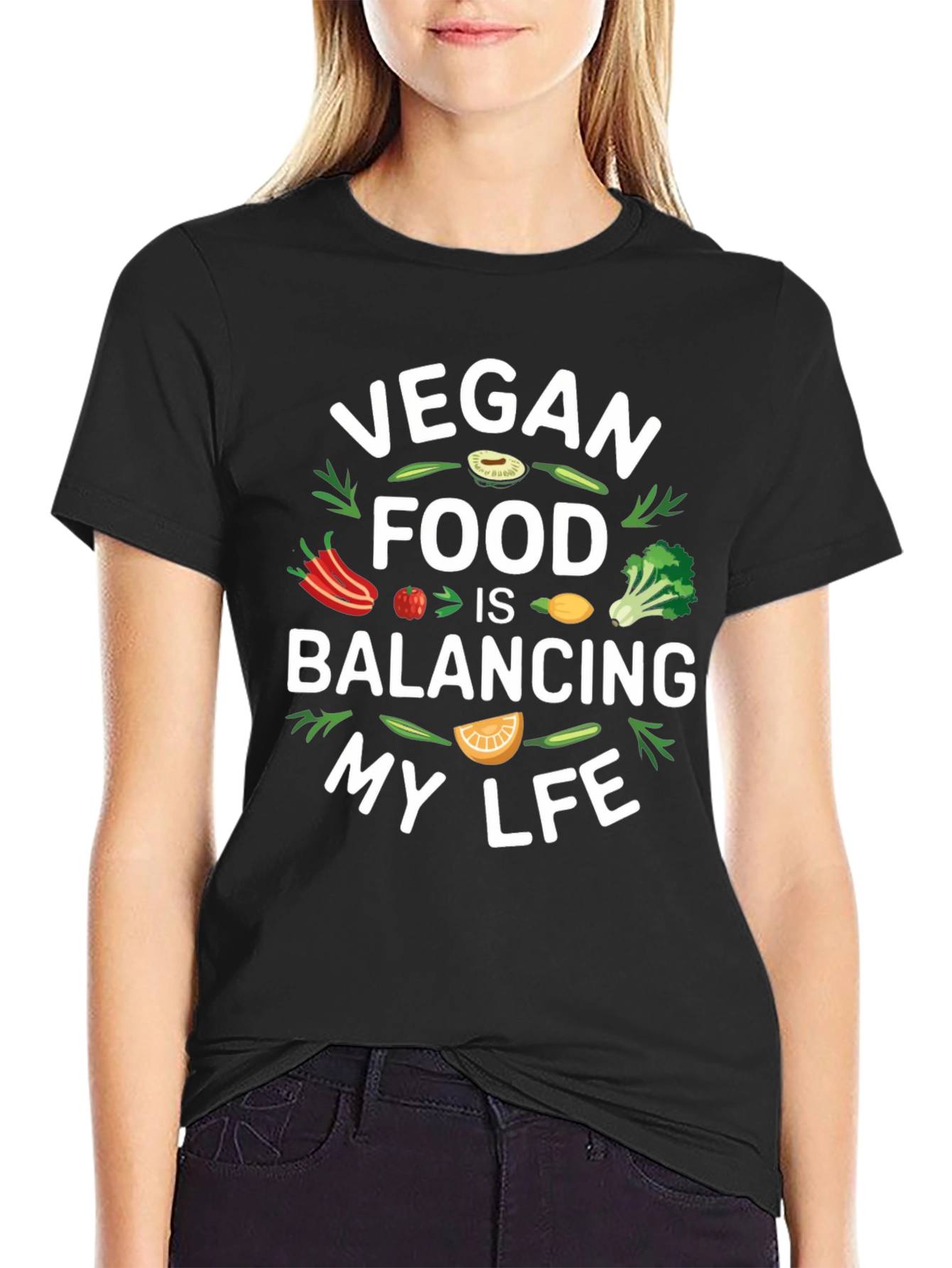 Vegan Food Balancing Life T-Shirt