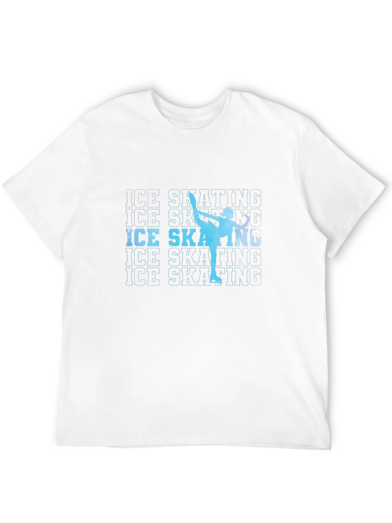Ice Skating Silhouette Graphic T-Shirt