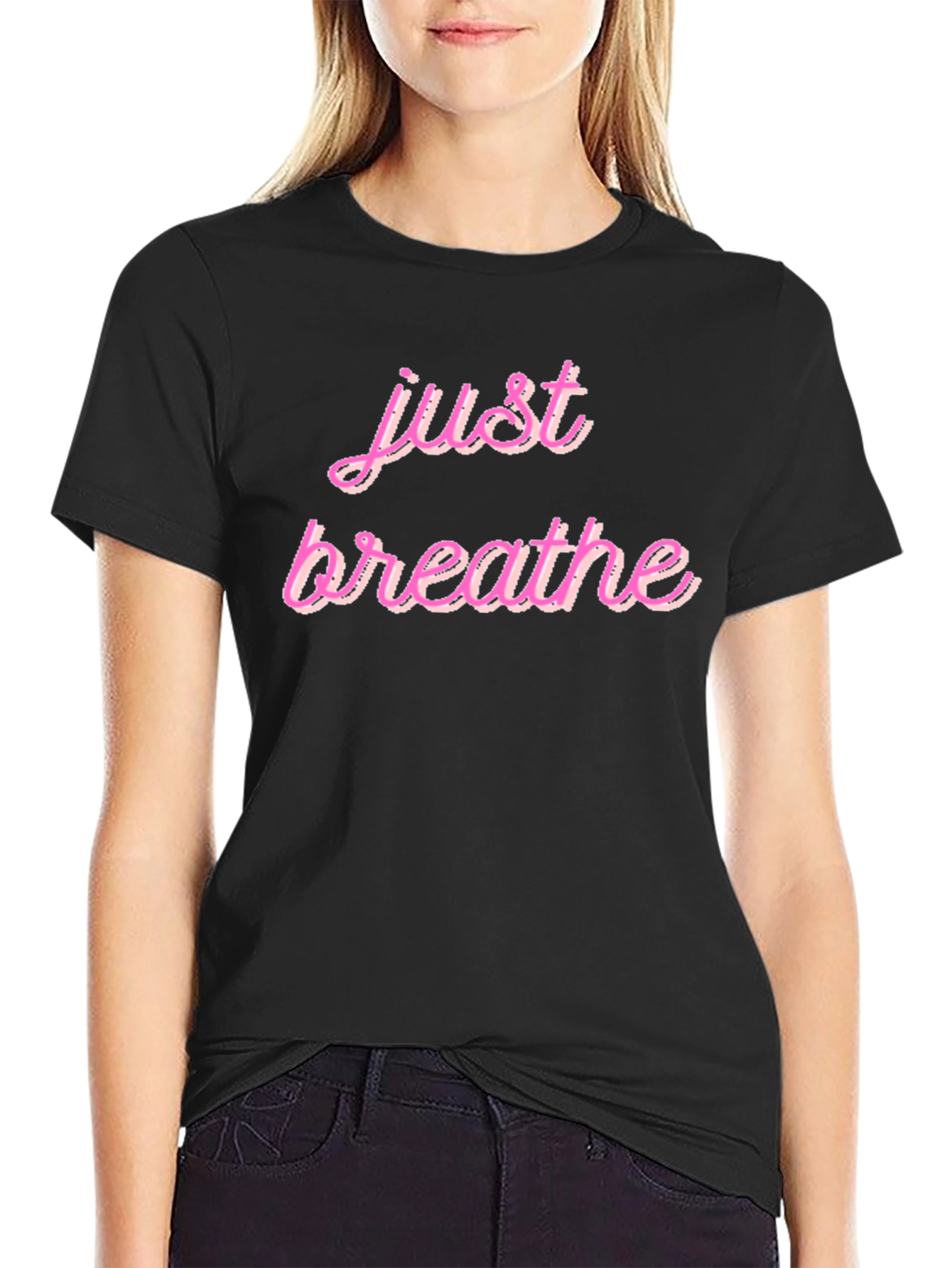 Just Breathe Graphic Tee - Relaxed Fit