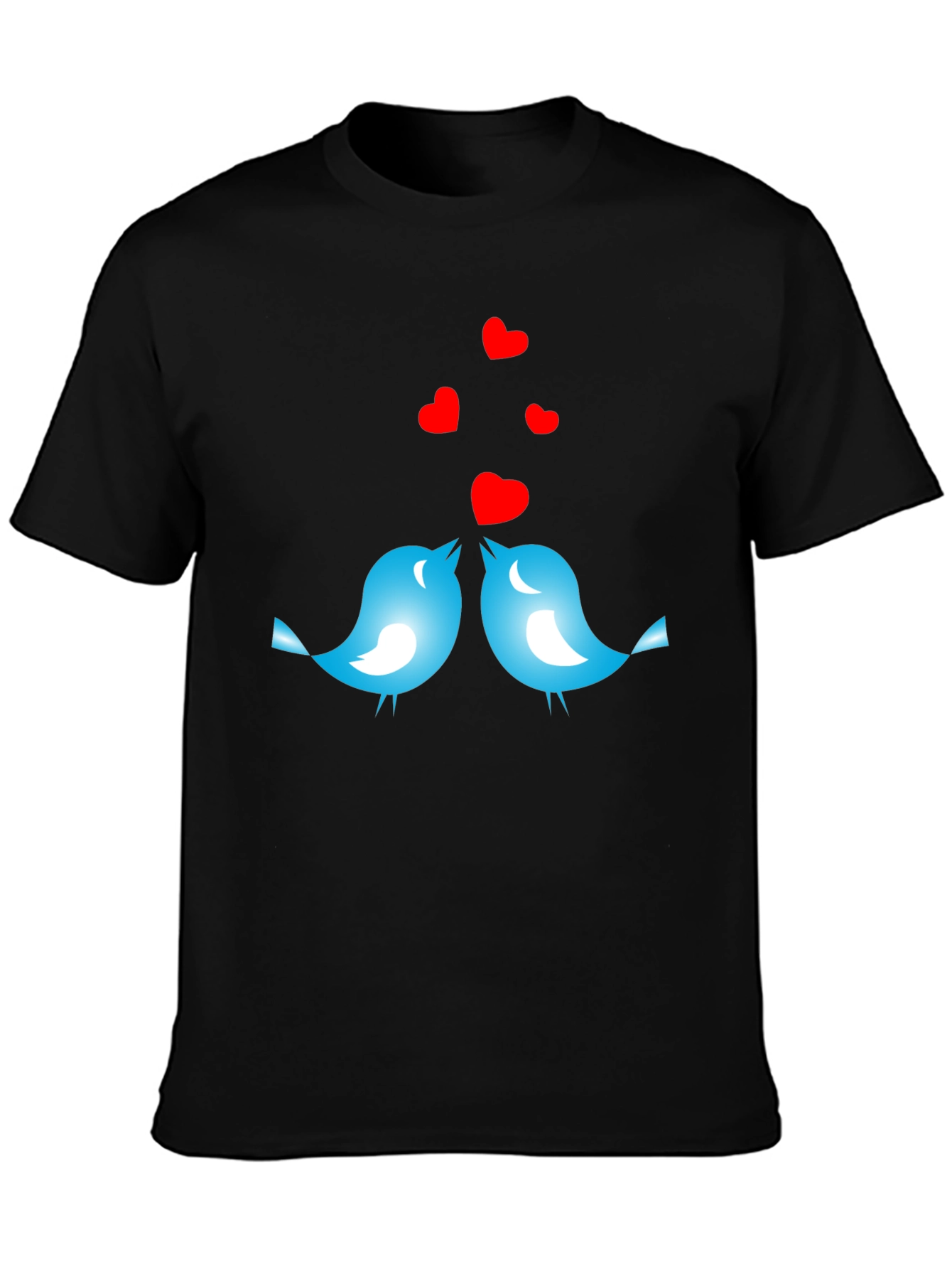 Love Birds Graphic Tee - Black T-Shirt