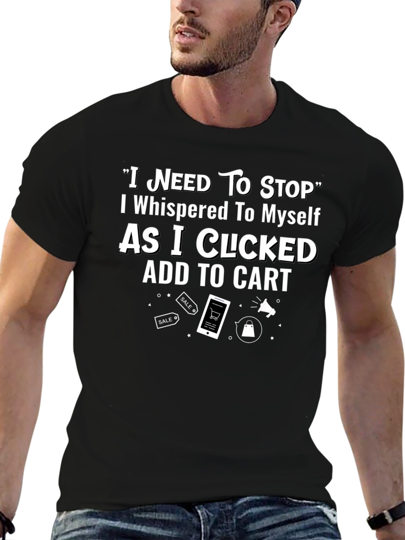 Shopping Addiction T-Shirt - Add to Cart
