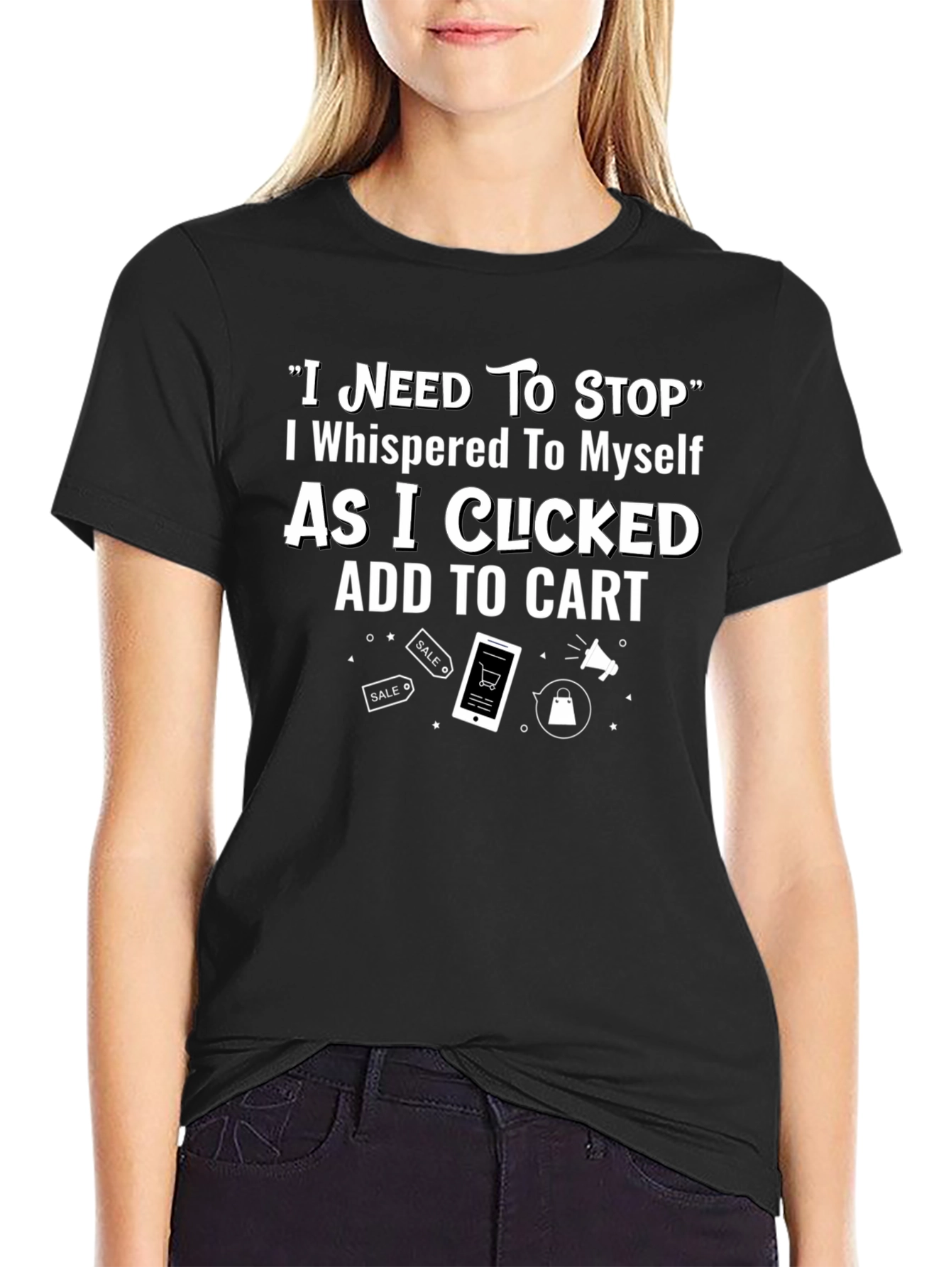 Shopping Addiction T-Shirt - Add to Cart