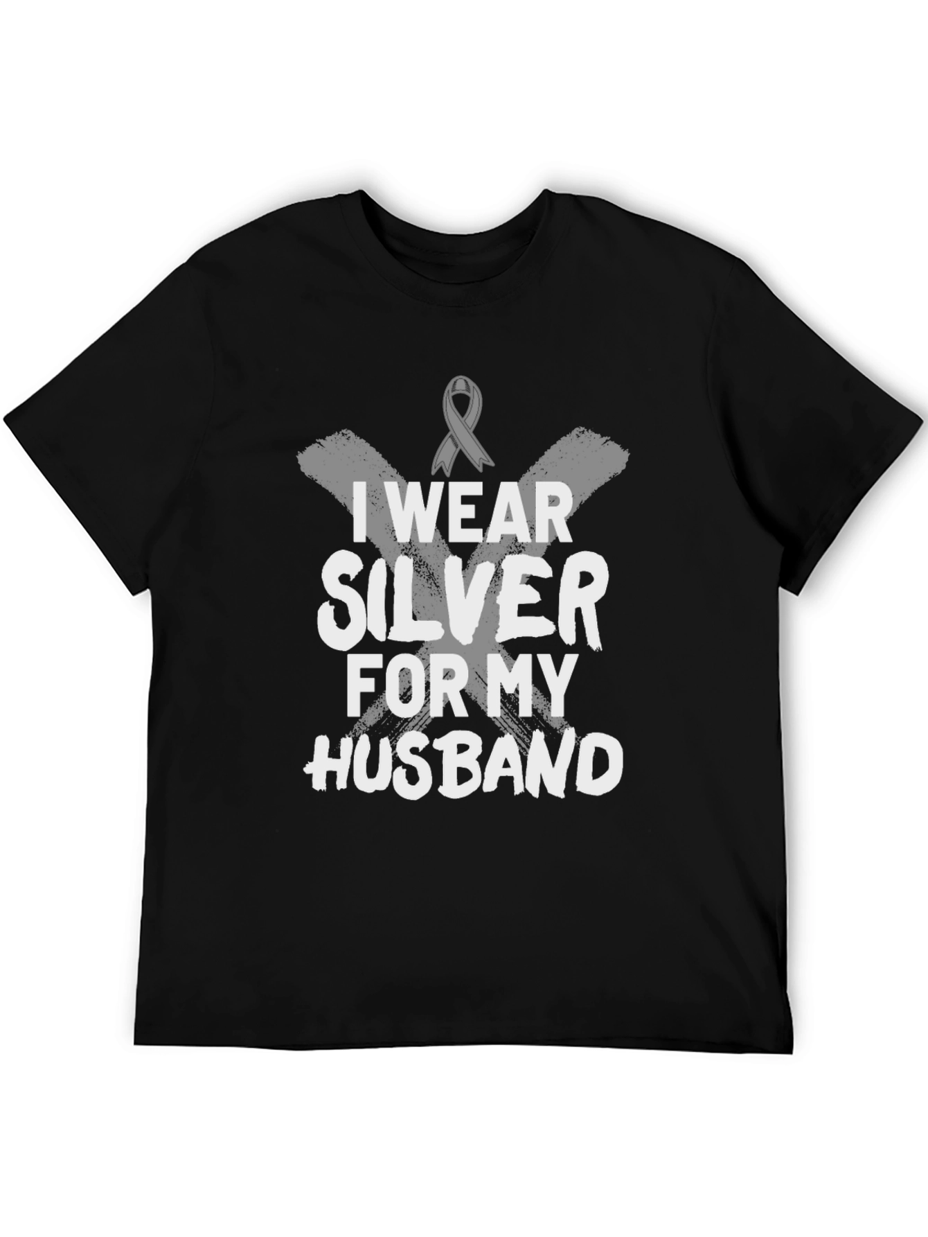 I Wear Silver for My Husband T-Shirt
