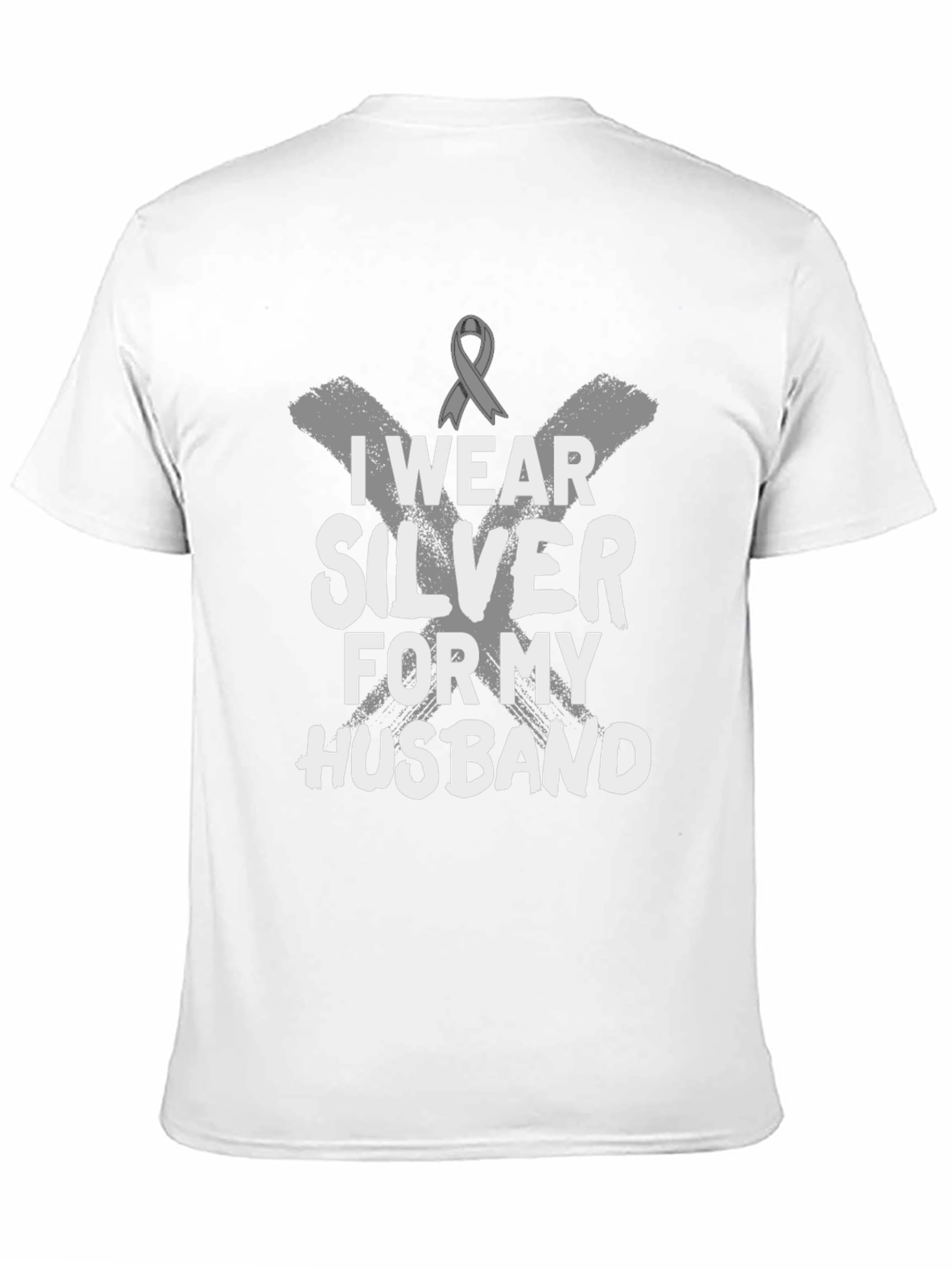 I Wear Silver for My Husband T-Shirt