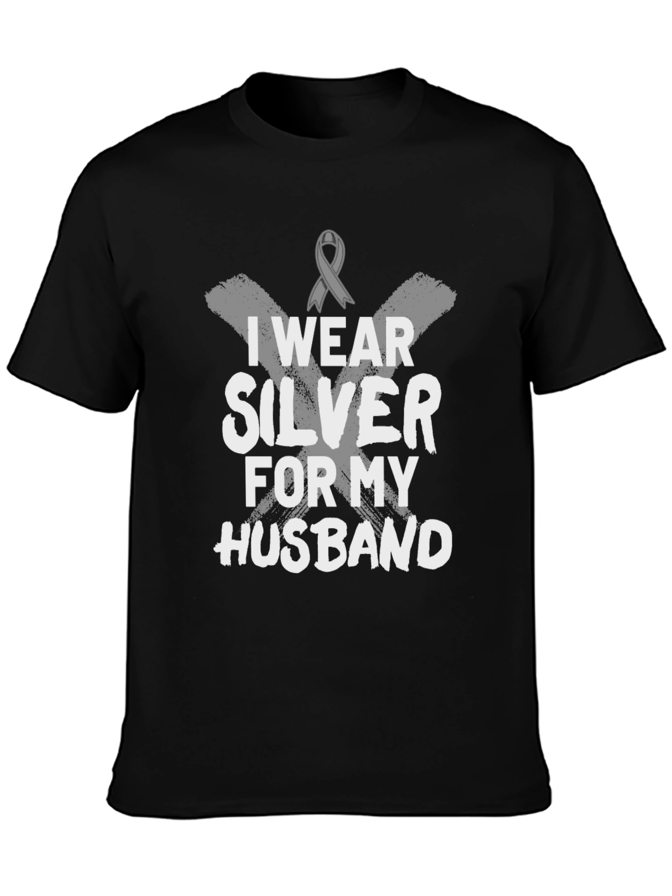 I Wear Silver for My Husband T-Shirt