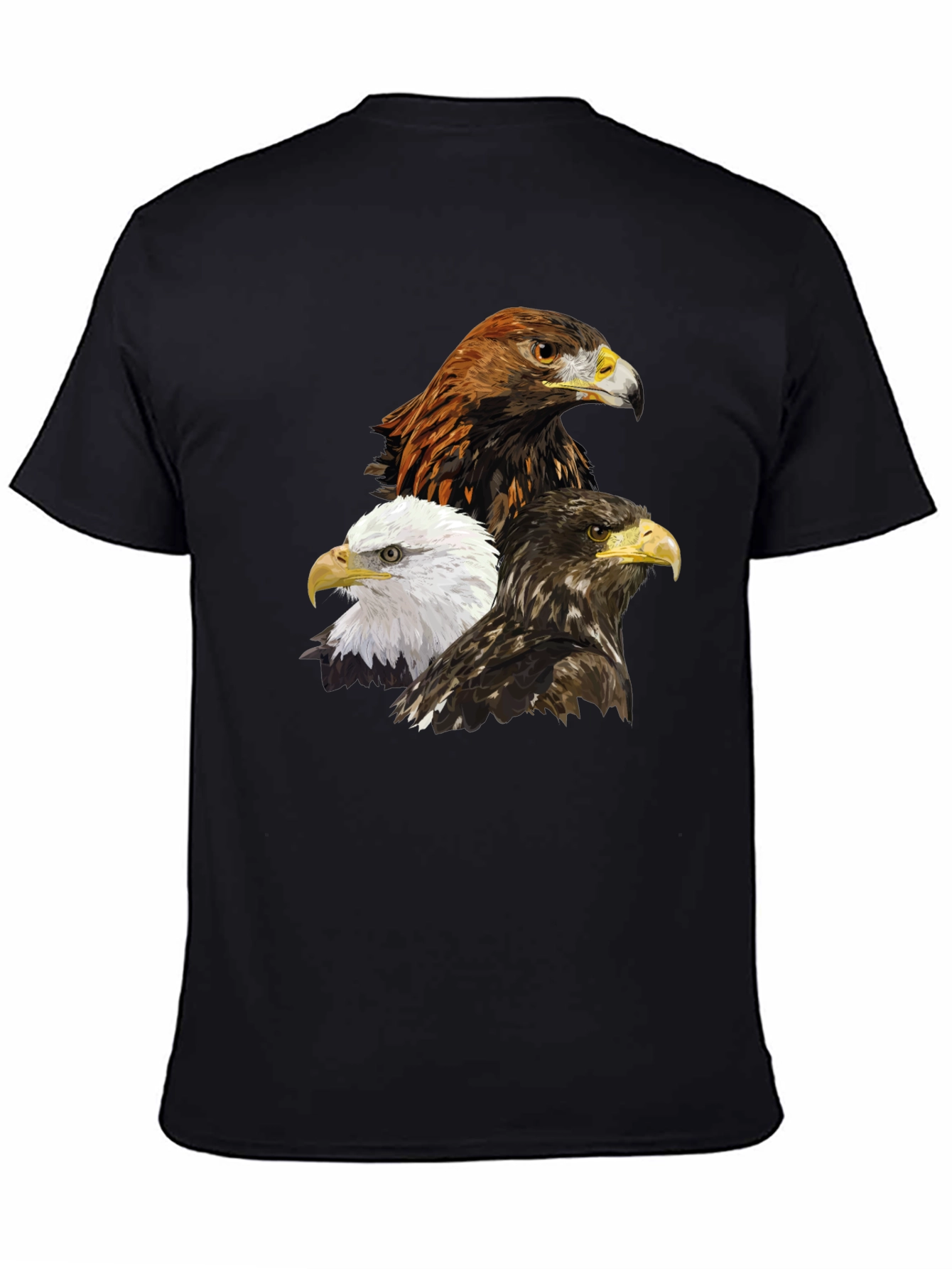 Majestic Eagle Trio Black T-Shirt