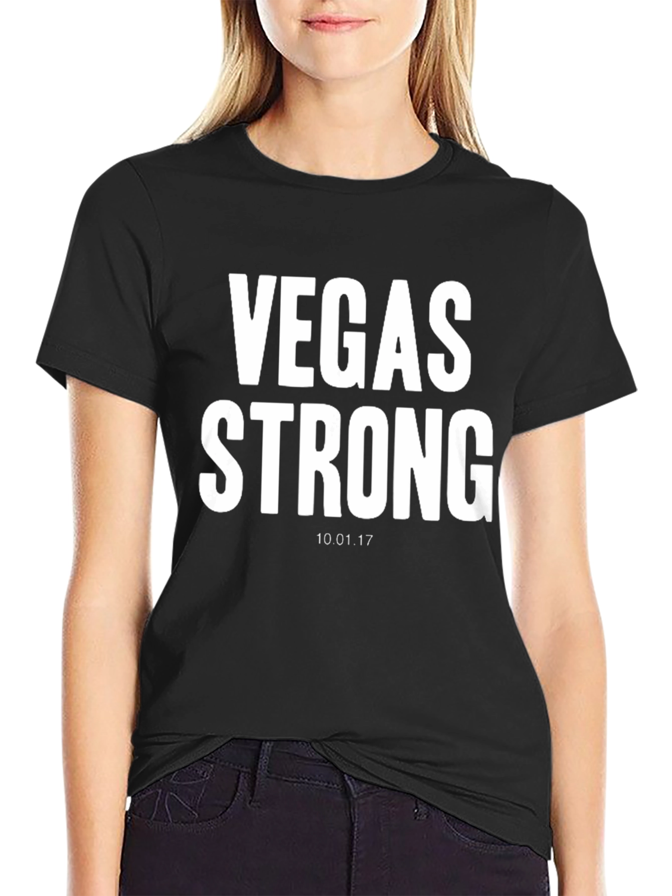 Vegas Strong T-Shirt - Black Short Sleeve