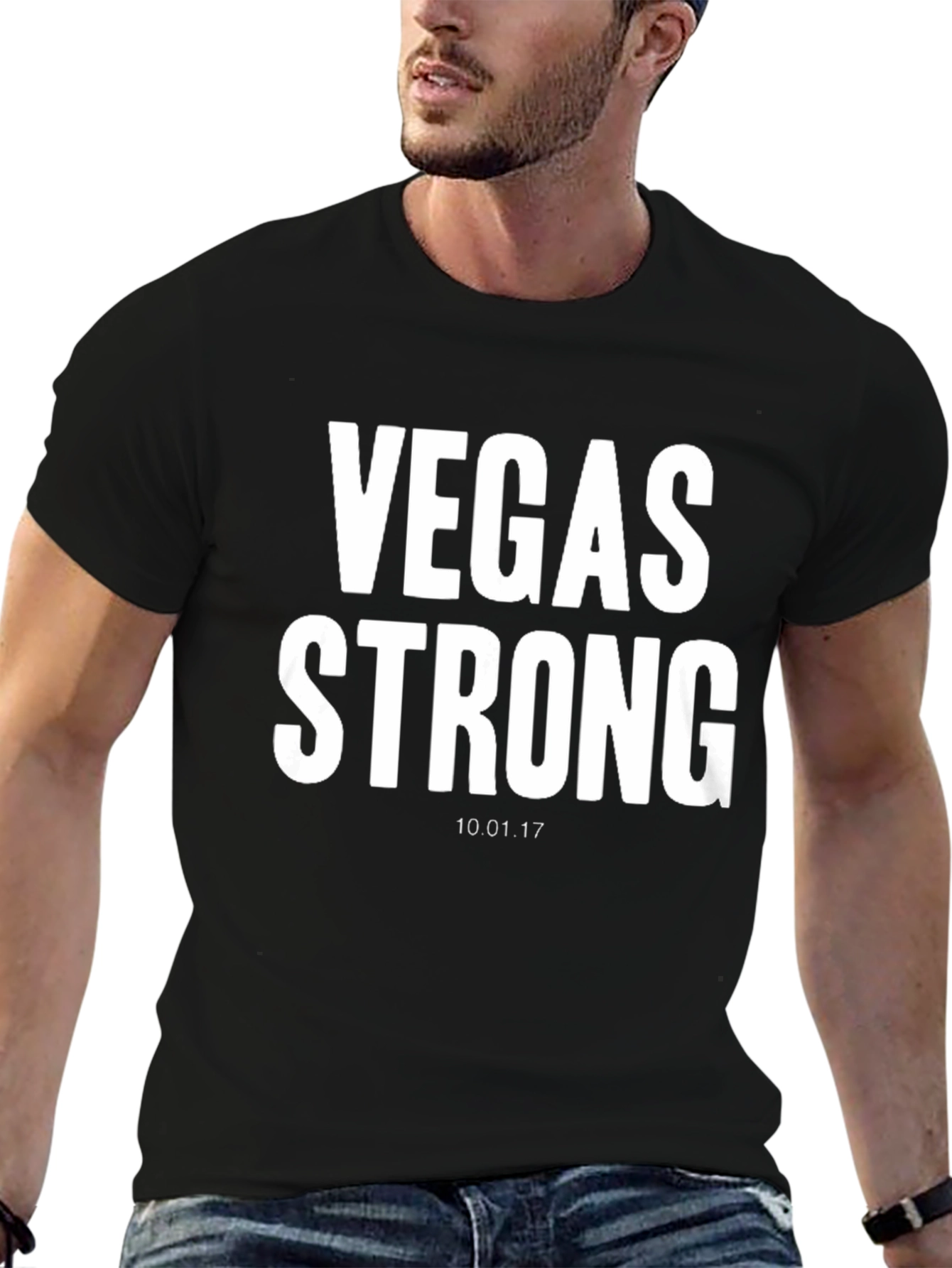 Vegas Strong T-Shirt - Black Short Sleeve