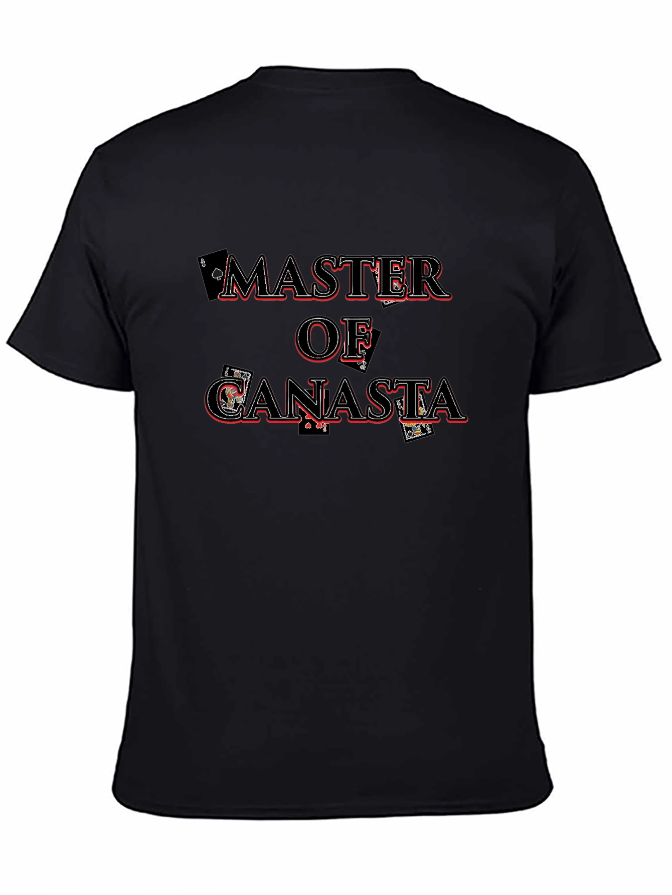 Master of Canasta Card Game Black T-Shirt