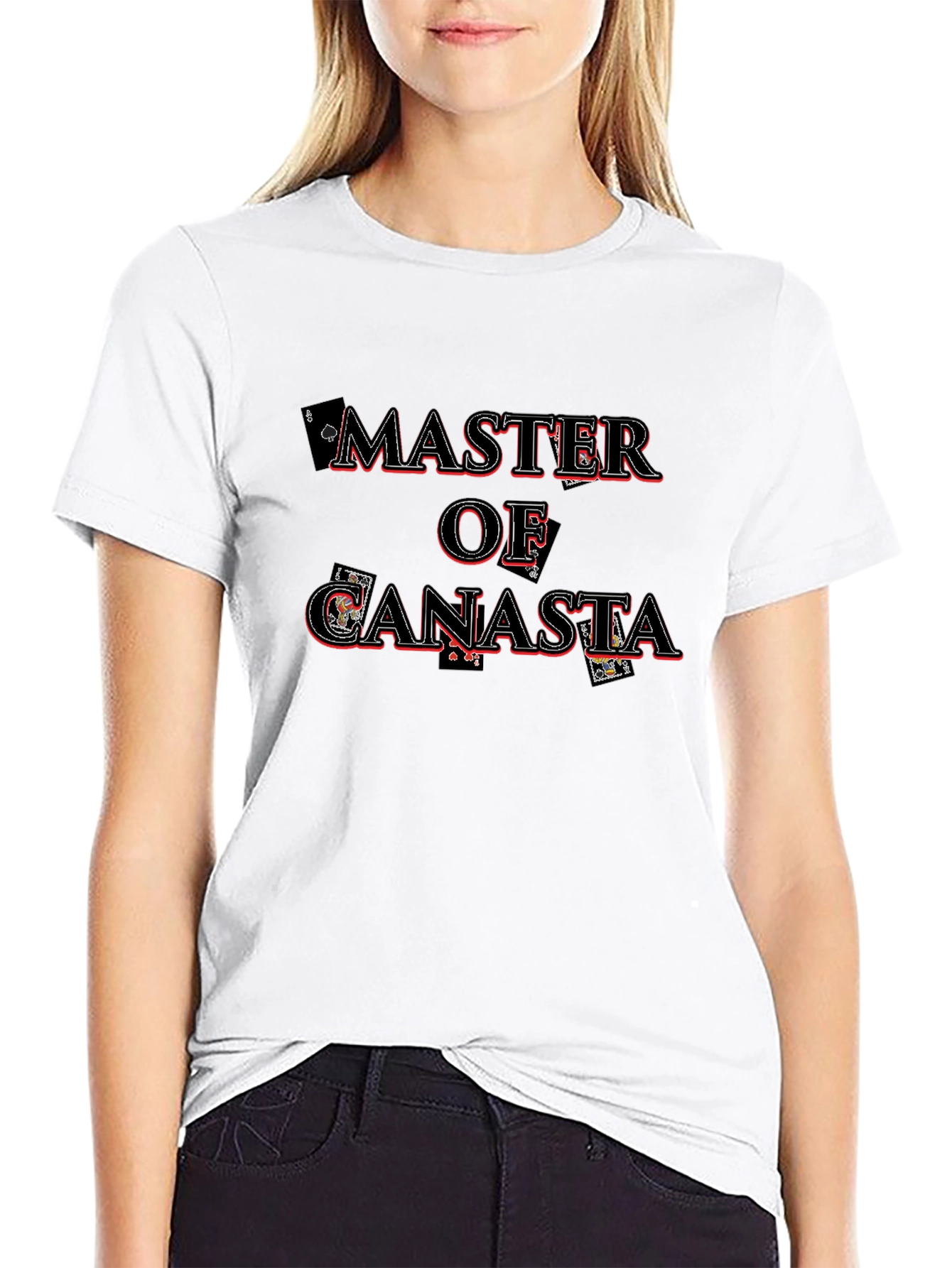 Master of Canasta Card Game Black T-Shirt
