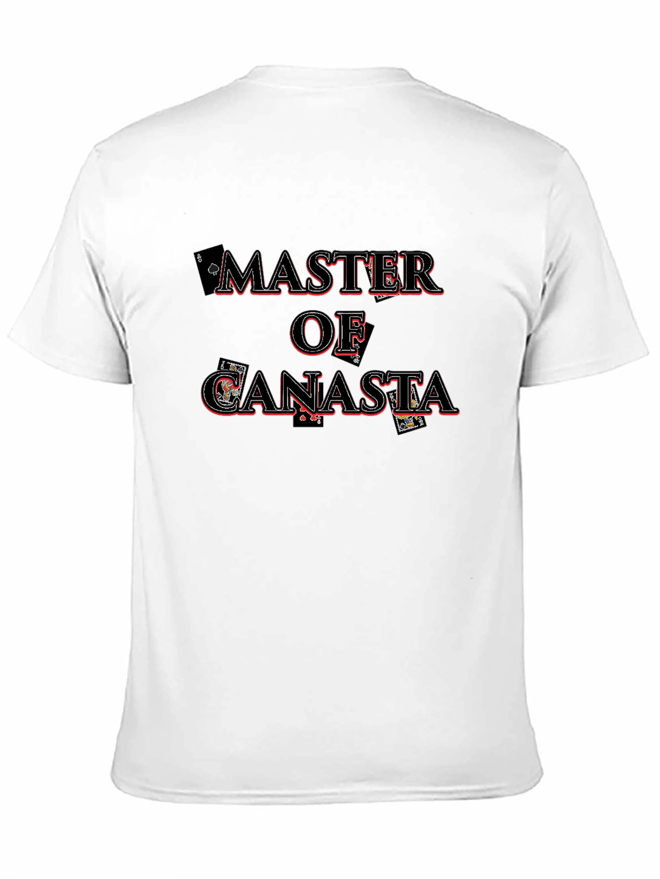 Master of Canasta Card Game Black T-Shirt