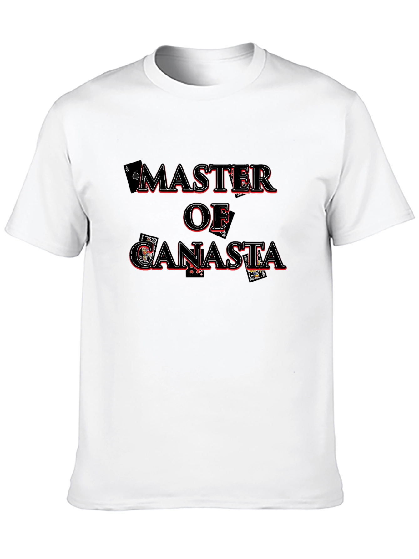 Master of Canasta Card Game Black T-Shirt