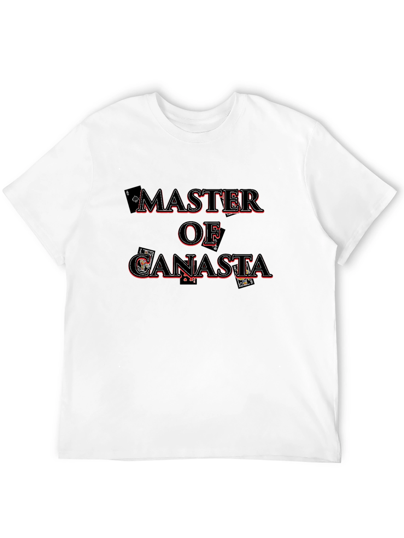Master of Canasta Card Game Black T-Shirt