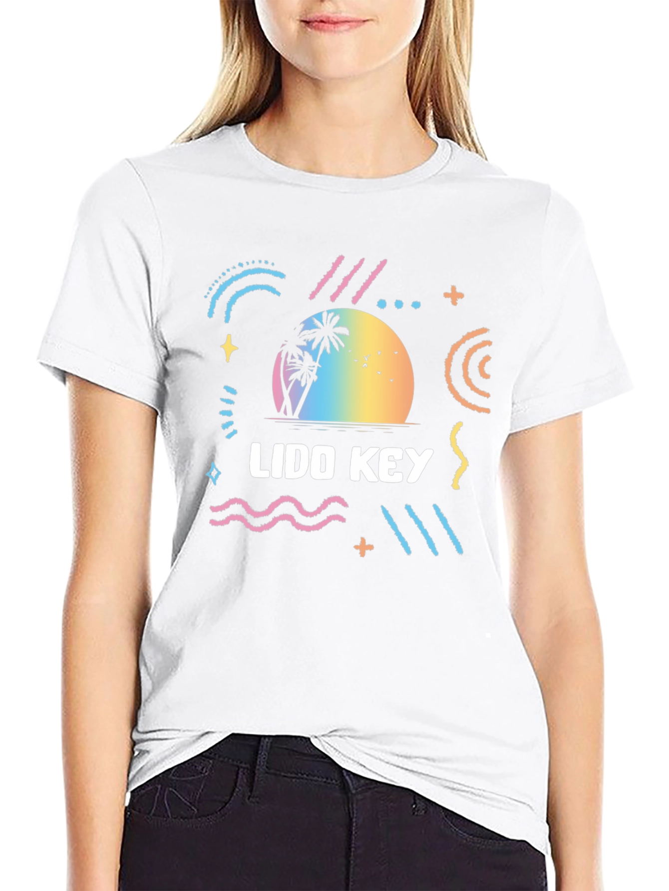 Lido Key Graphic Tee - Retro Beach Vibes