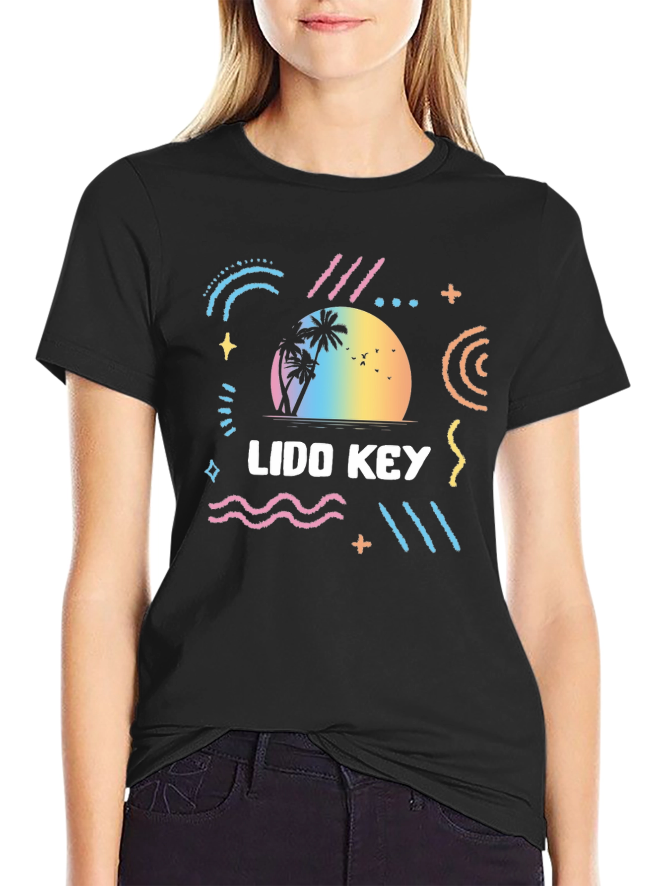 Lido Key Graphic Tee - Retro Beach Vibes