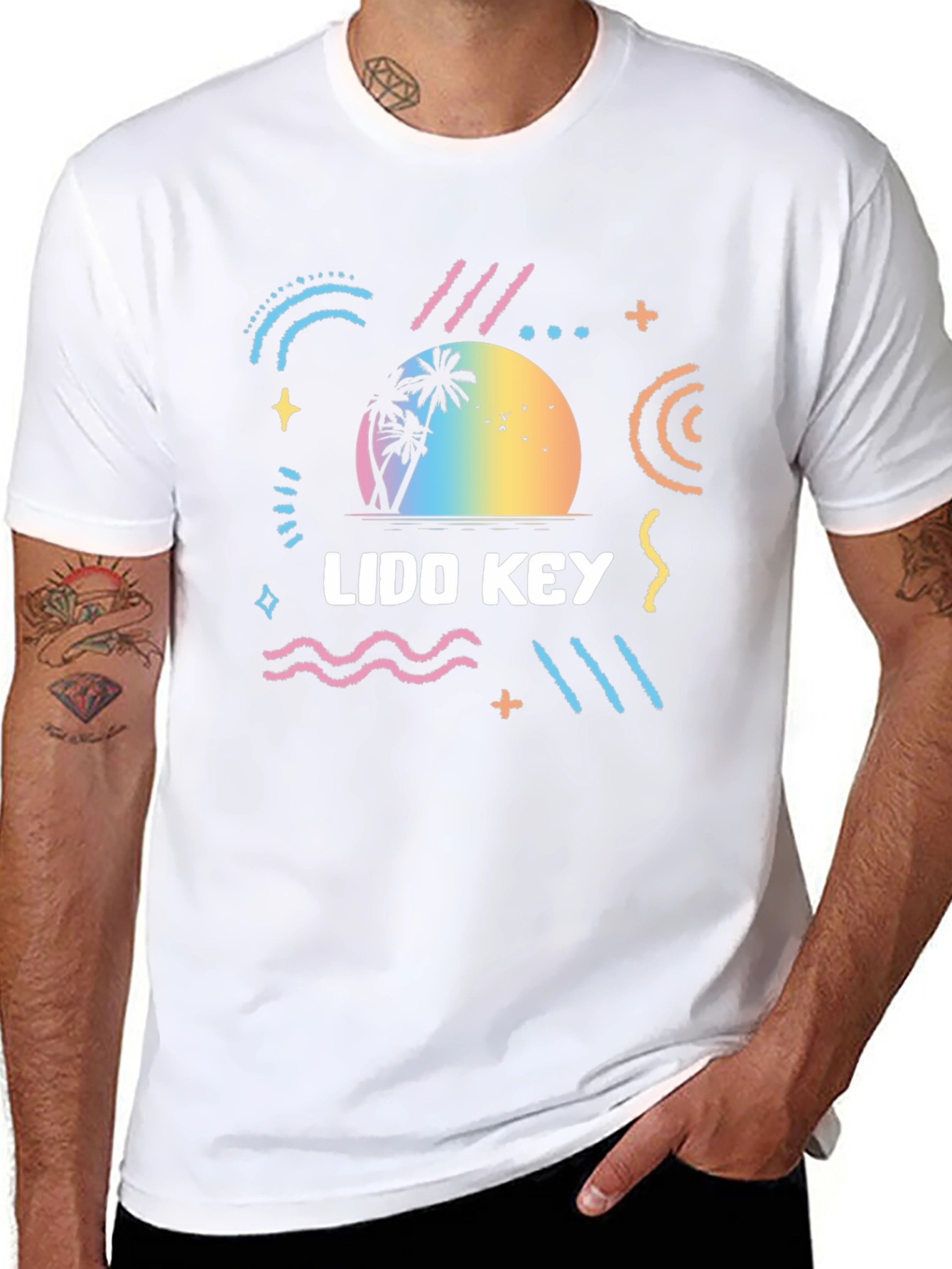 Lido Key Graphic Tee - Retro Beach Vibes