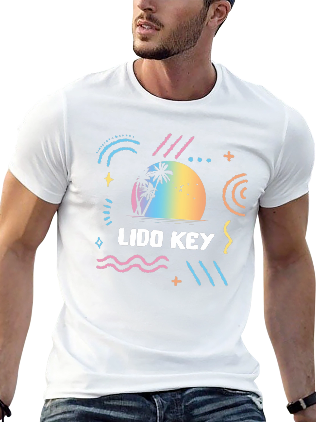 Lido Key Graphic Tee - Retro Beach Vibes
