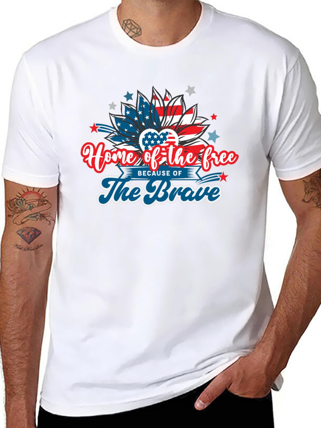 Home of the Free Patriotic Graphic Tee