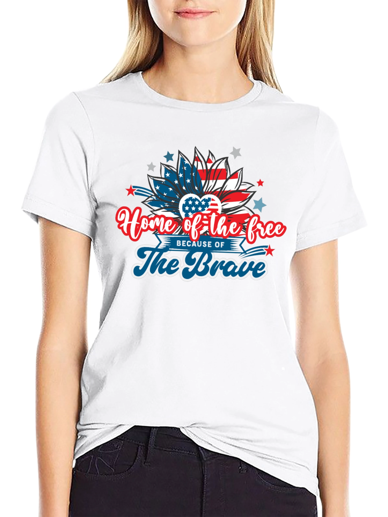 Home of the Free Patriotic Graphic Tee
