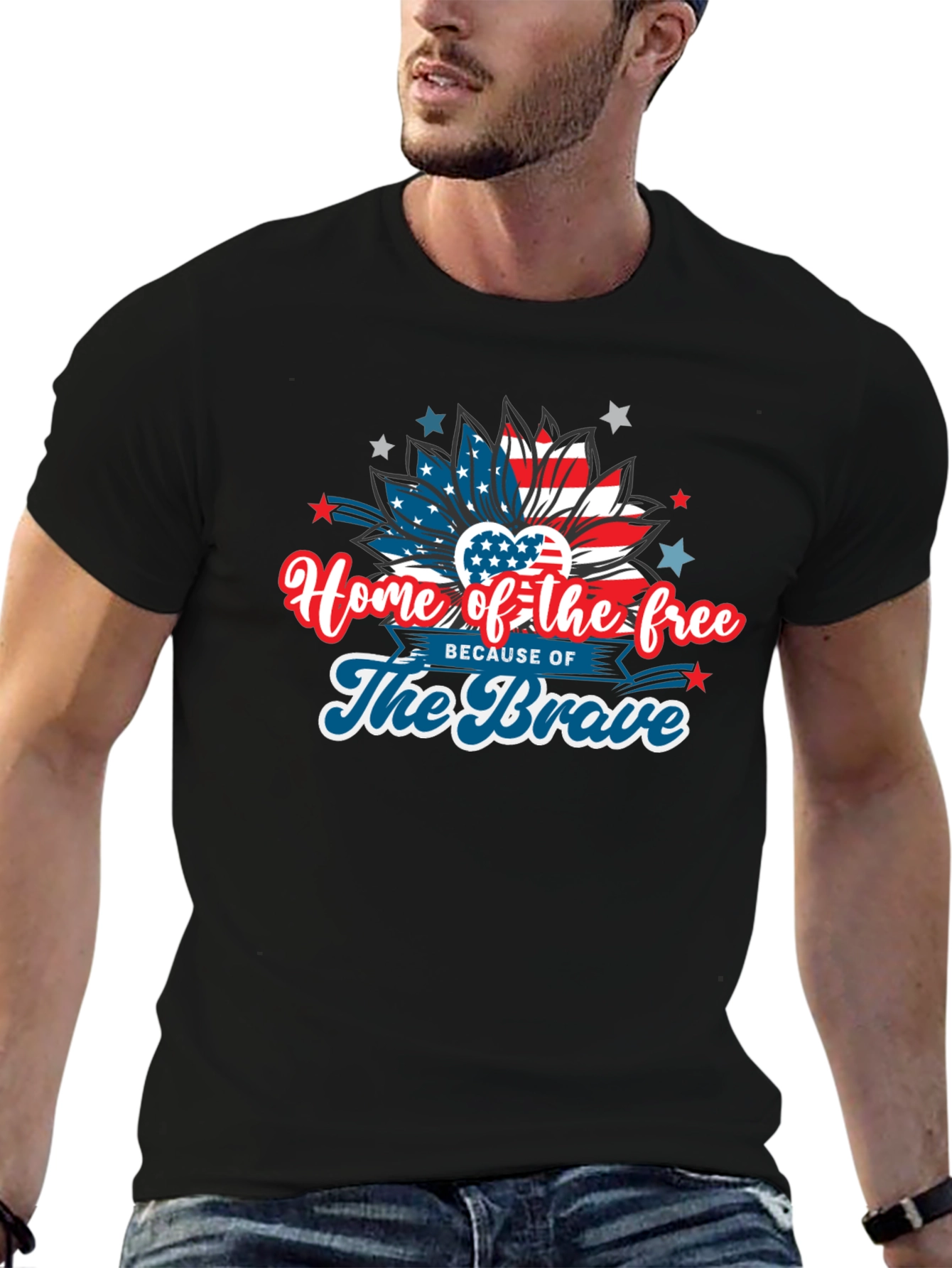 Home of the Free Patriotic Graphic Tee