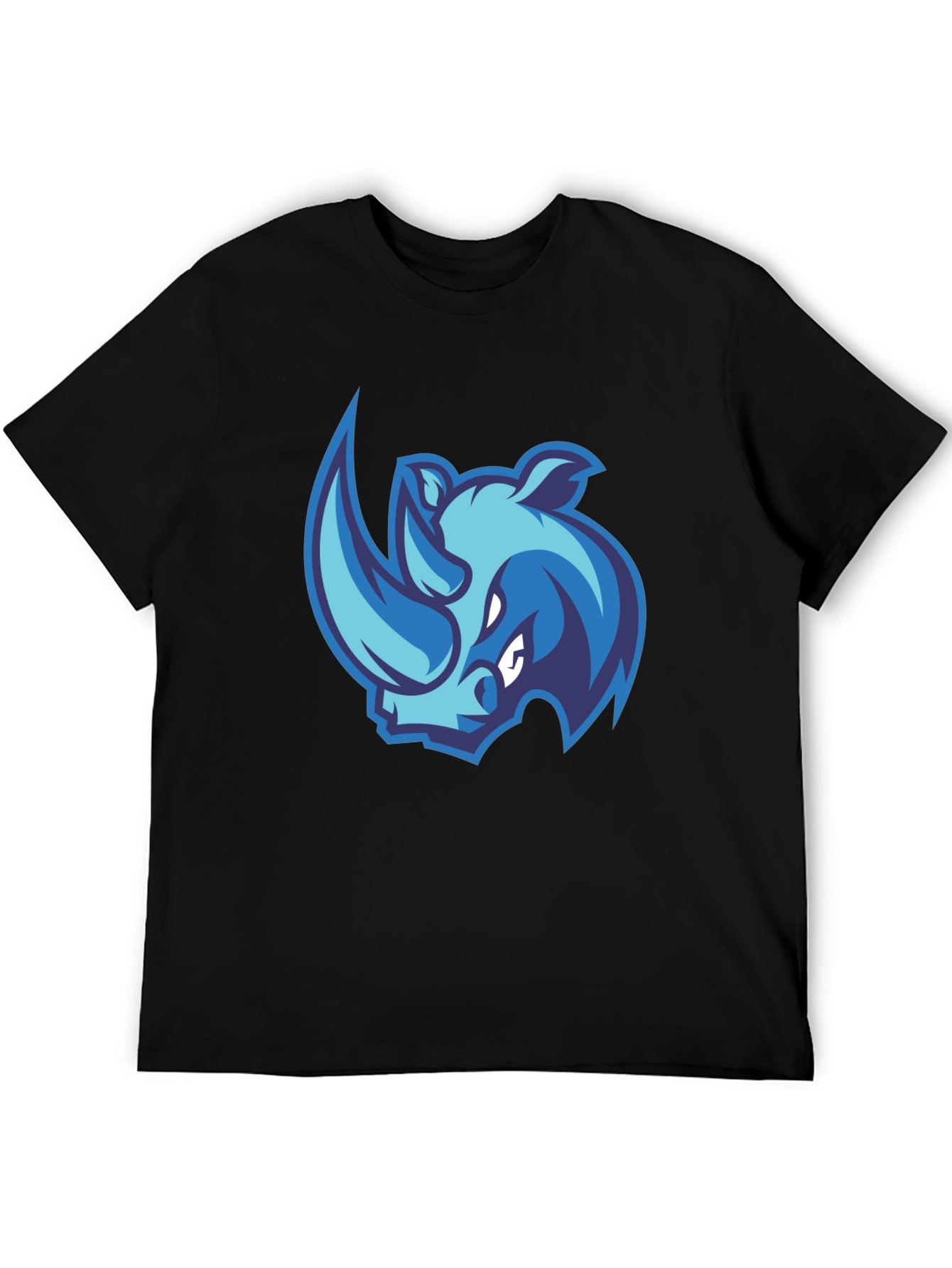Rhino Graphic Tee - Black Cotton Blend
