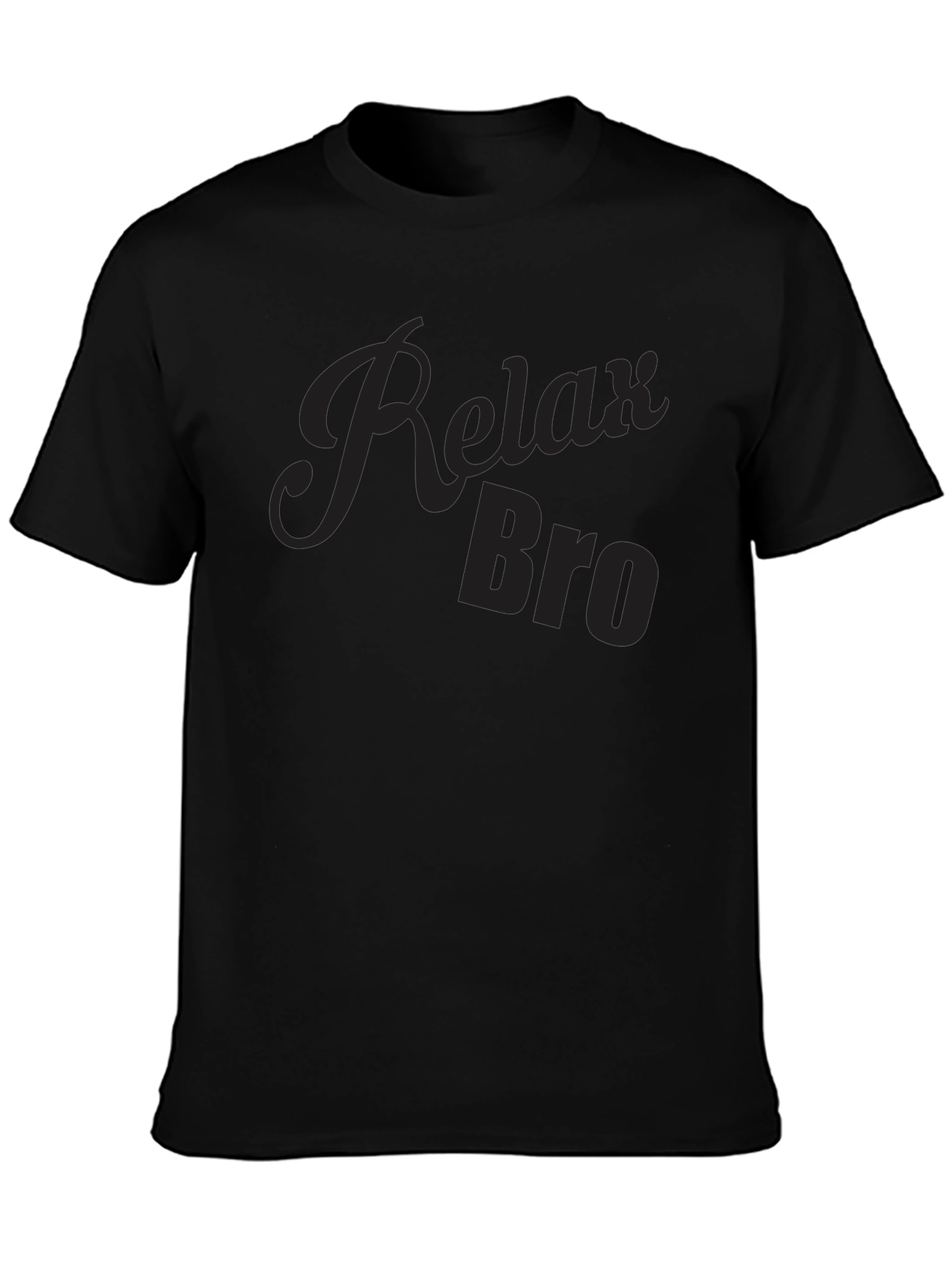 Relax Bro Black Graphic Tee