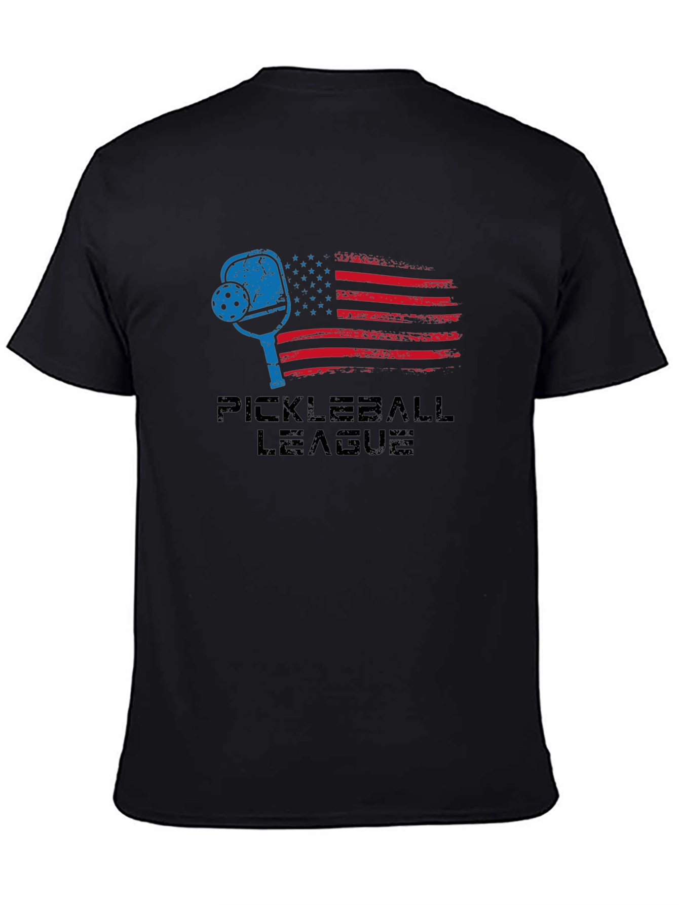 Pickleball League USA Flag Graphic T-Shirt
