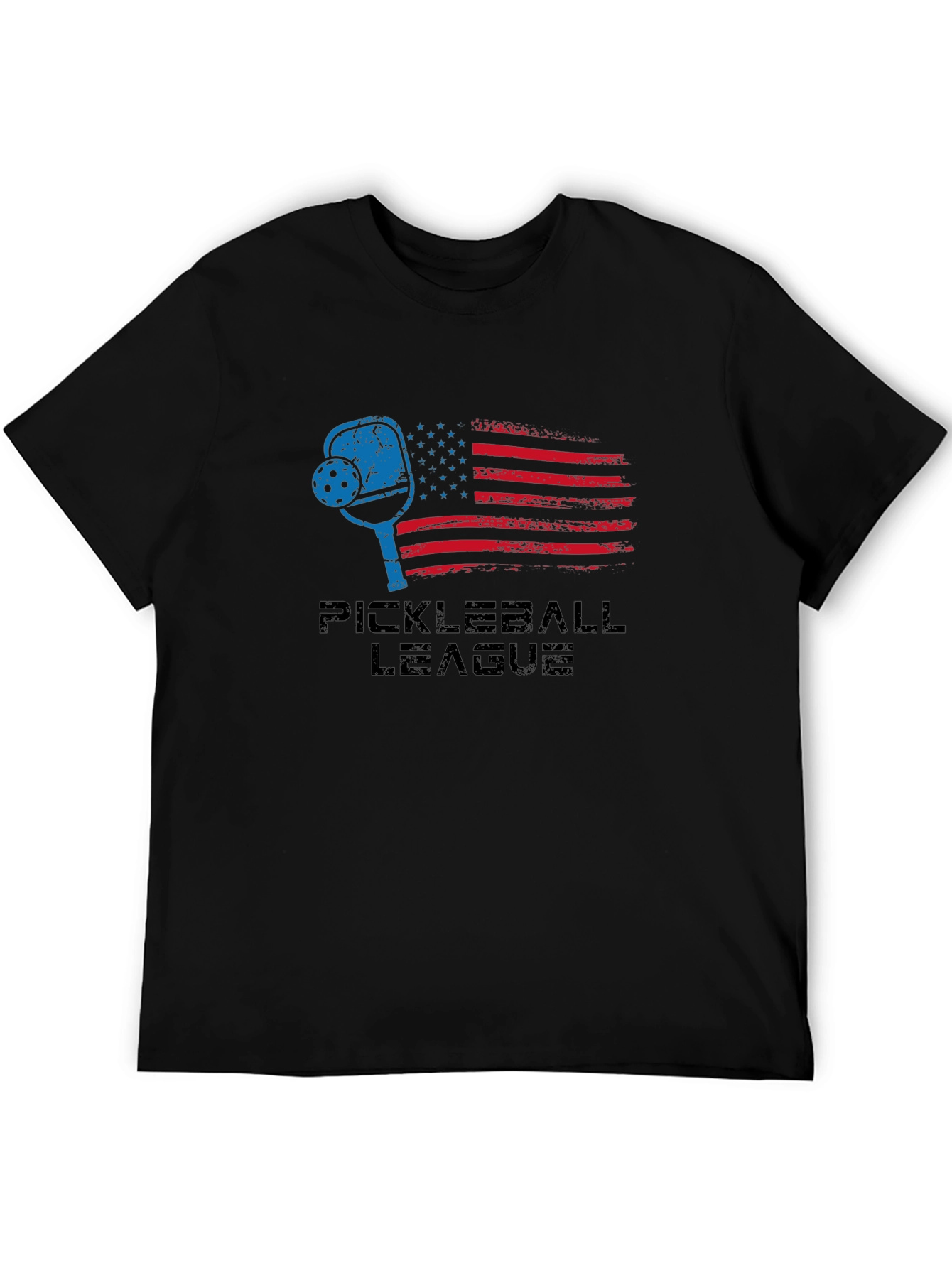 Pickleball League USA Flag Graphic T-Shirt