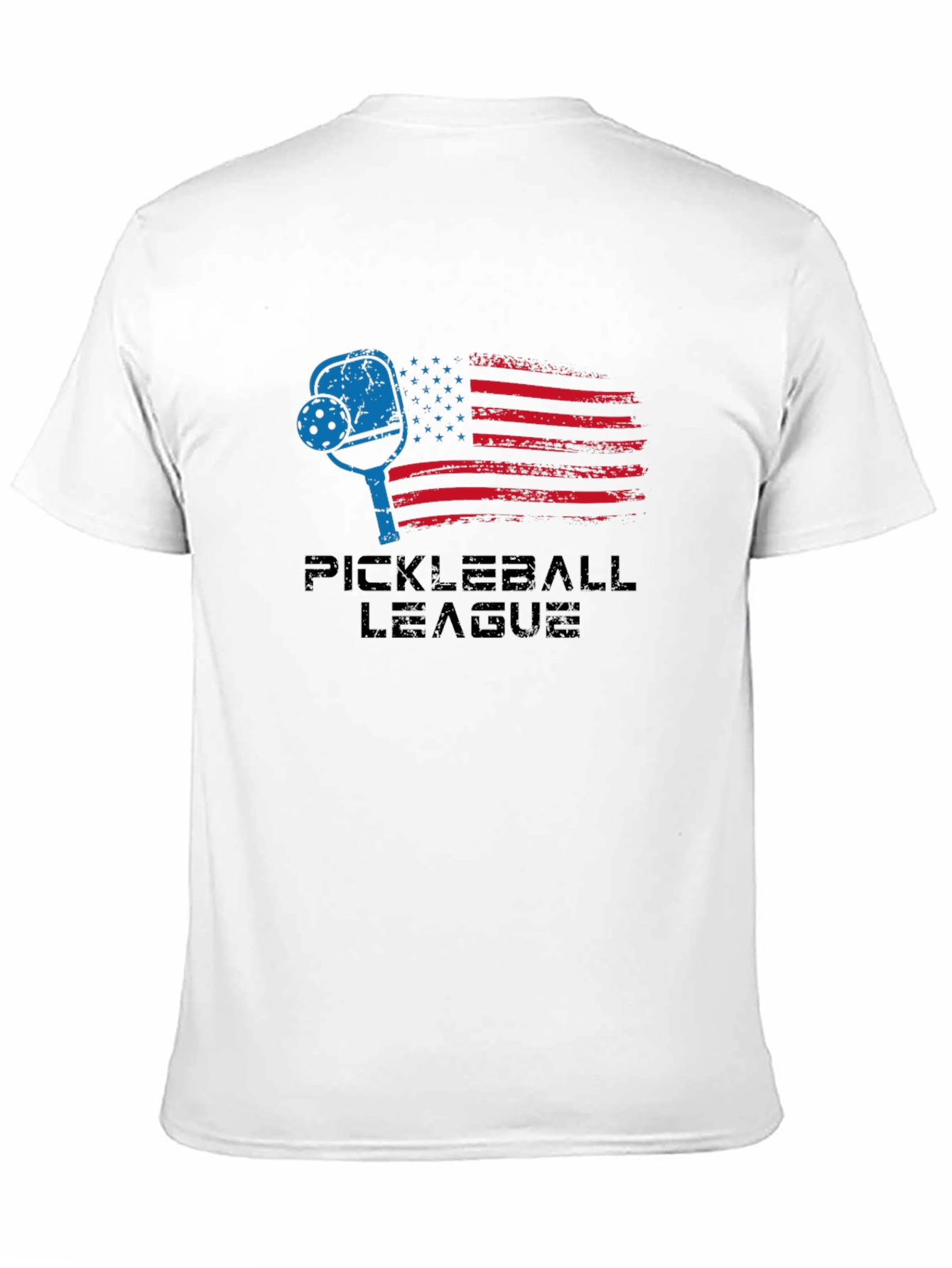 Pickleball League USA Flag Graphic T-Shirt