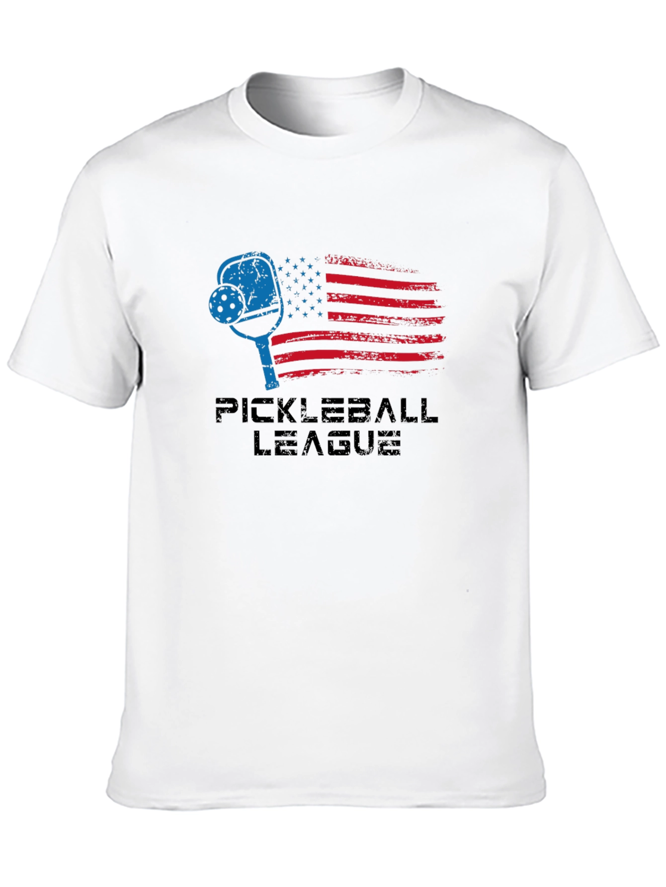 Pickleball League USA Flag Graphic T-Shirt
