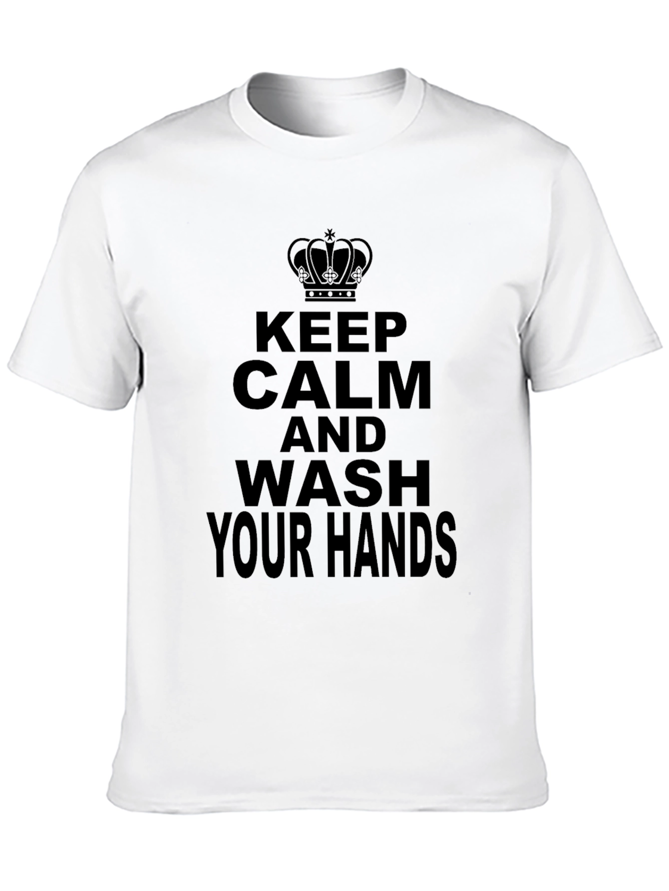 Keep Calm and Wash Your Hands - Black T-Shirt