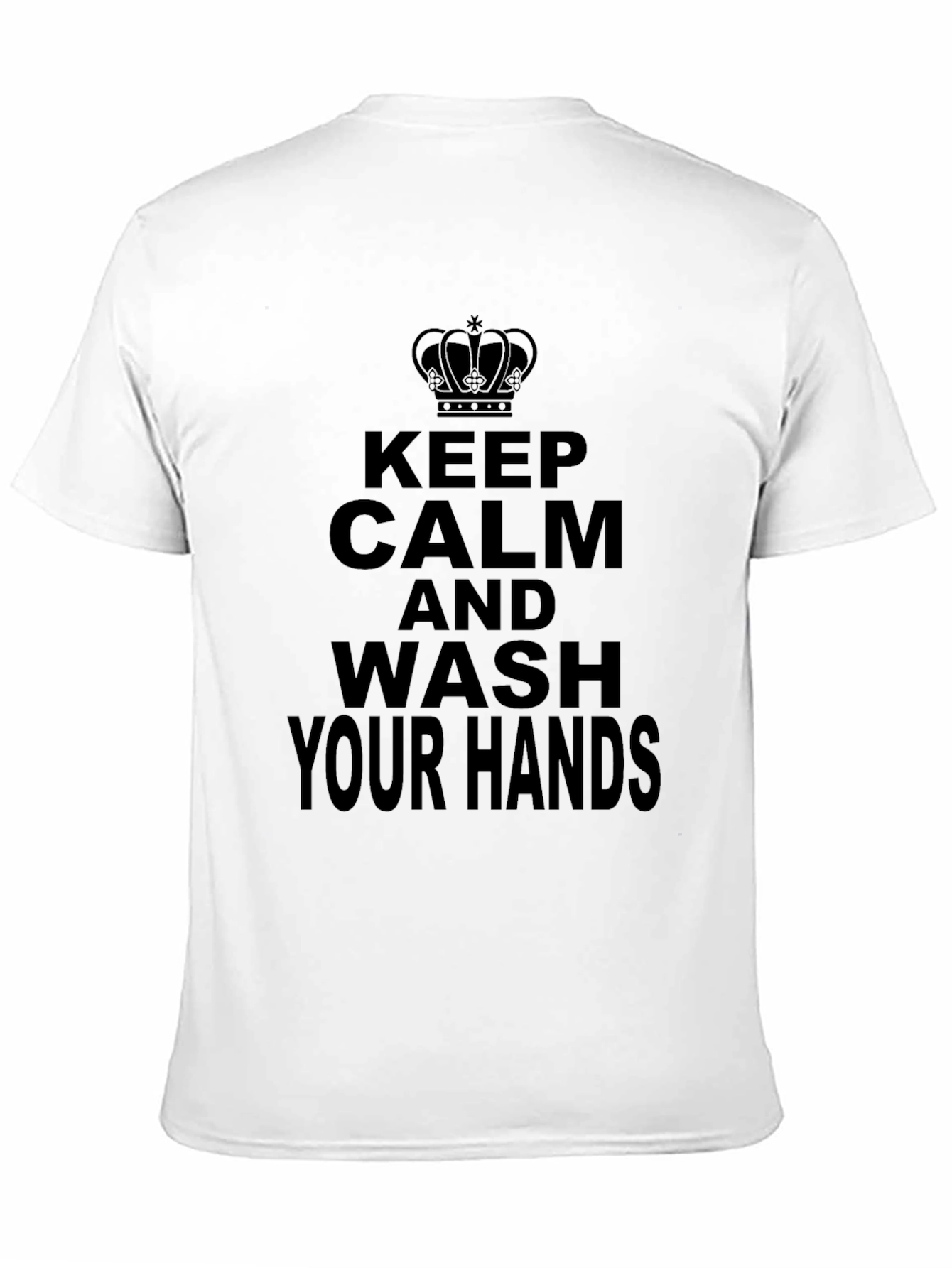 Keep Calm and Wash Your Hands - Black T-Shirt