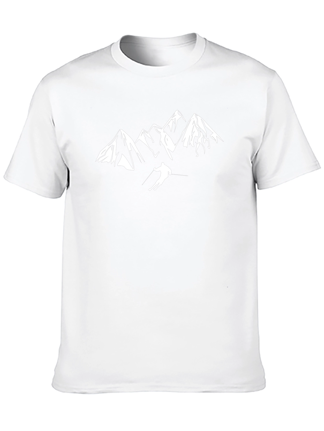 Mountain Skier Graphic Tee - Black
