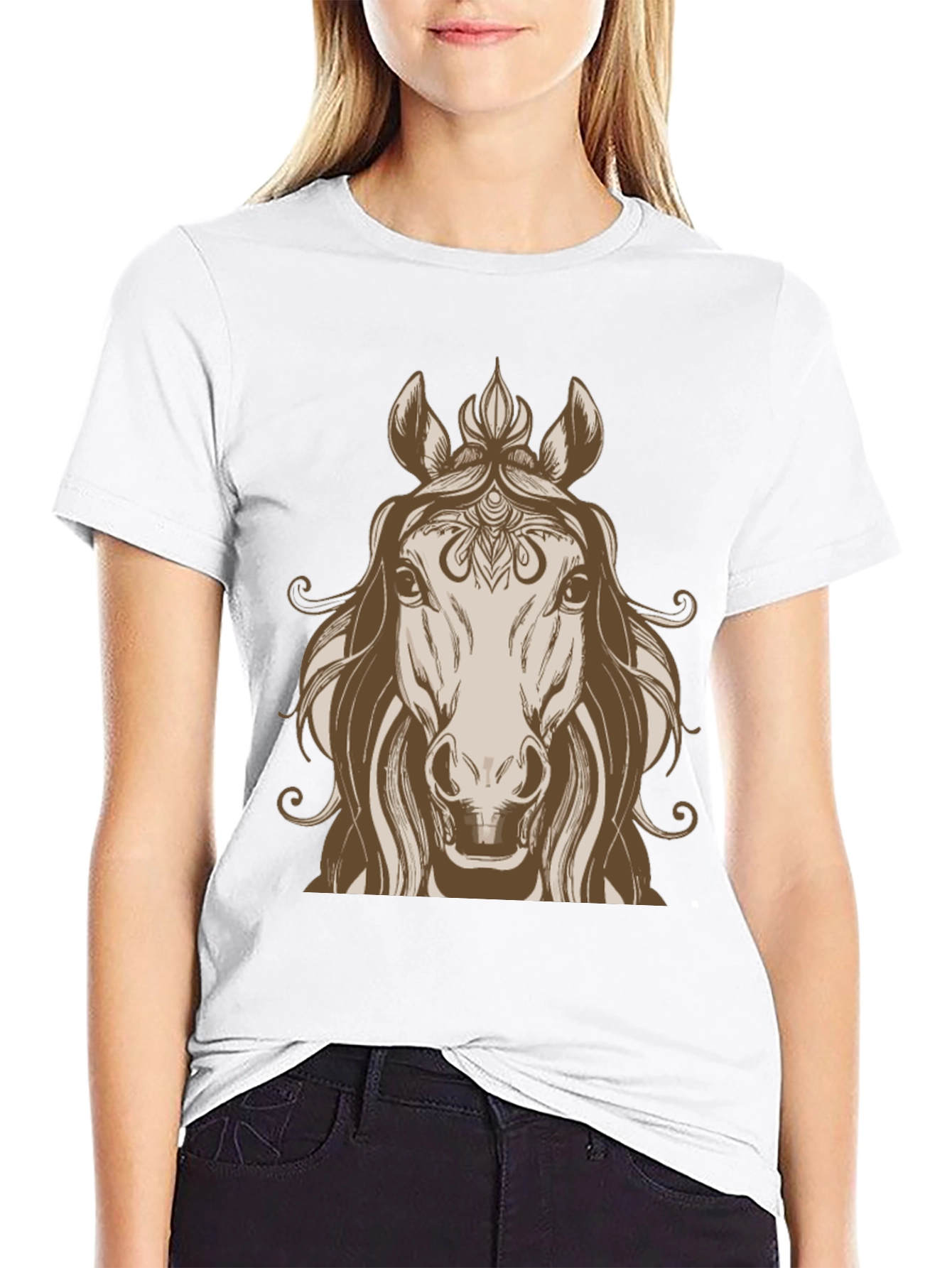 Horse Graphic Tee - Stylish Equestrian Design